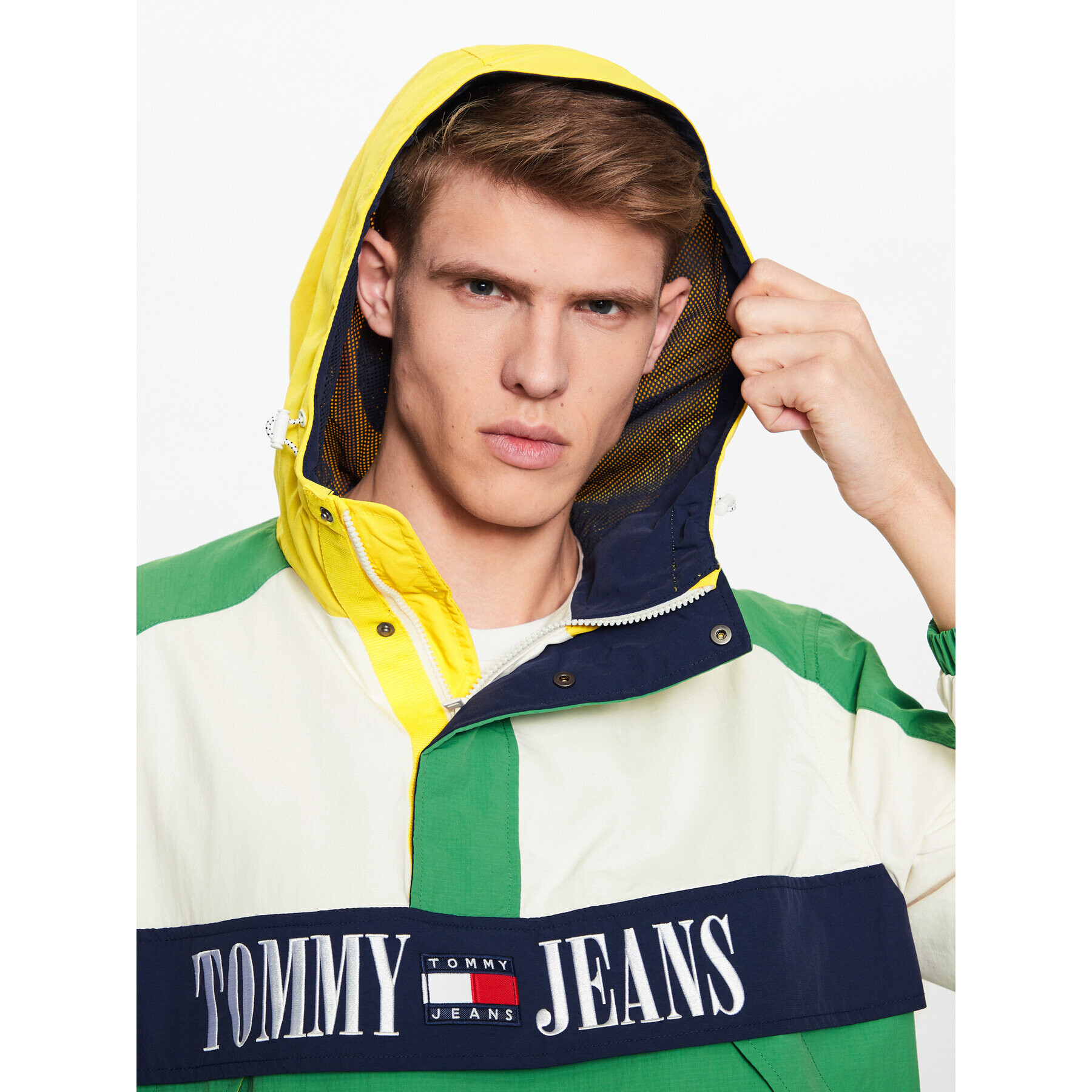 Tommy Jeans Анорак Chicago Archive DM0DM15912 Зелен Relaxed Fit - Pepit.bg