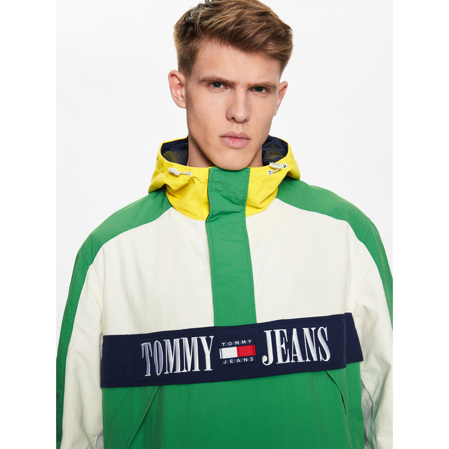 Tommy Jeans Анорак Chicago Archive DM0DM15912 Зелен Relaxed Fit - Pepit.bg