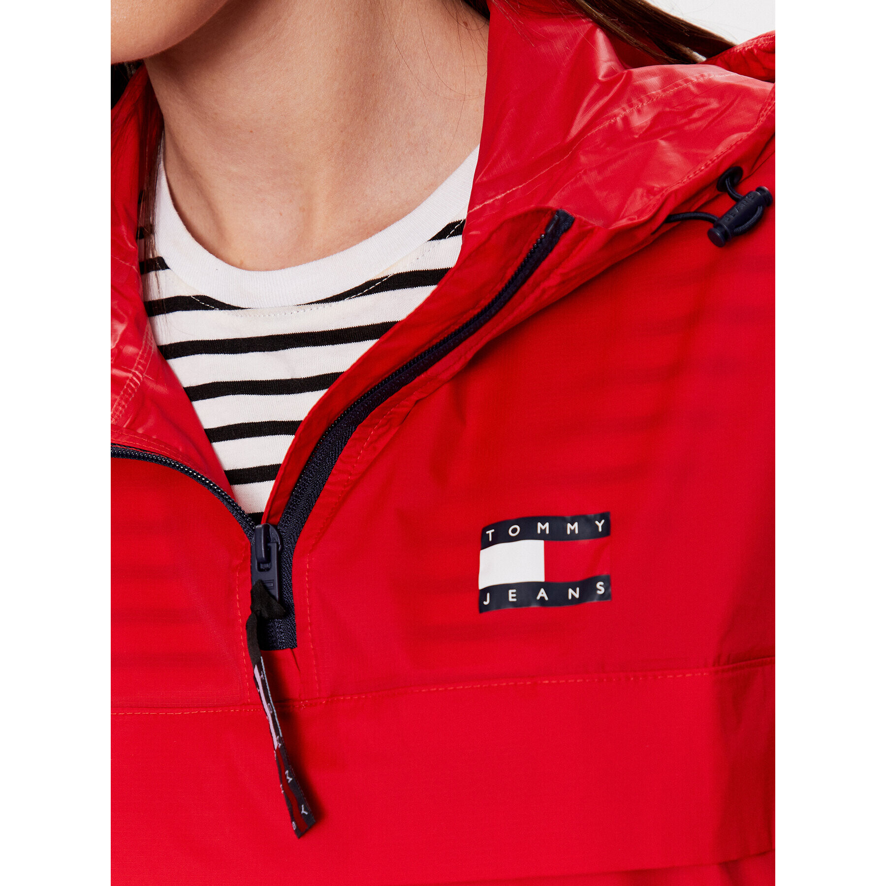 Tommy Jeans Анорак Chicago DW0DW15333 Червен Regular Fit - Pepit.bg