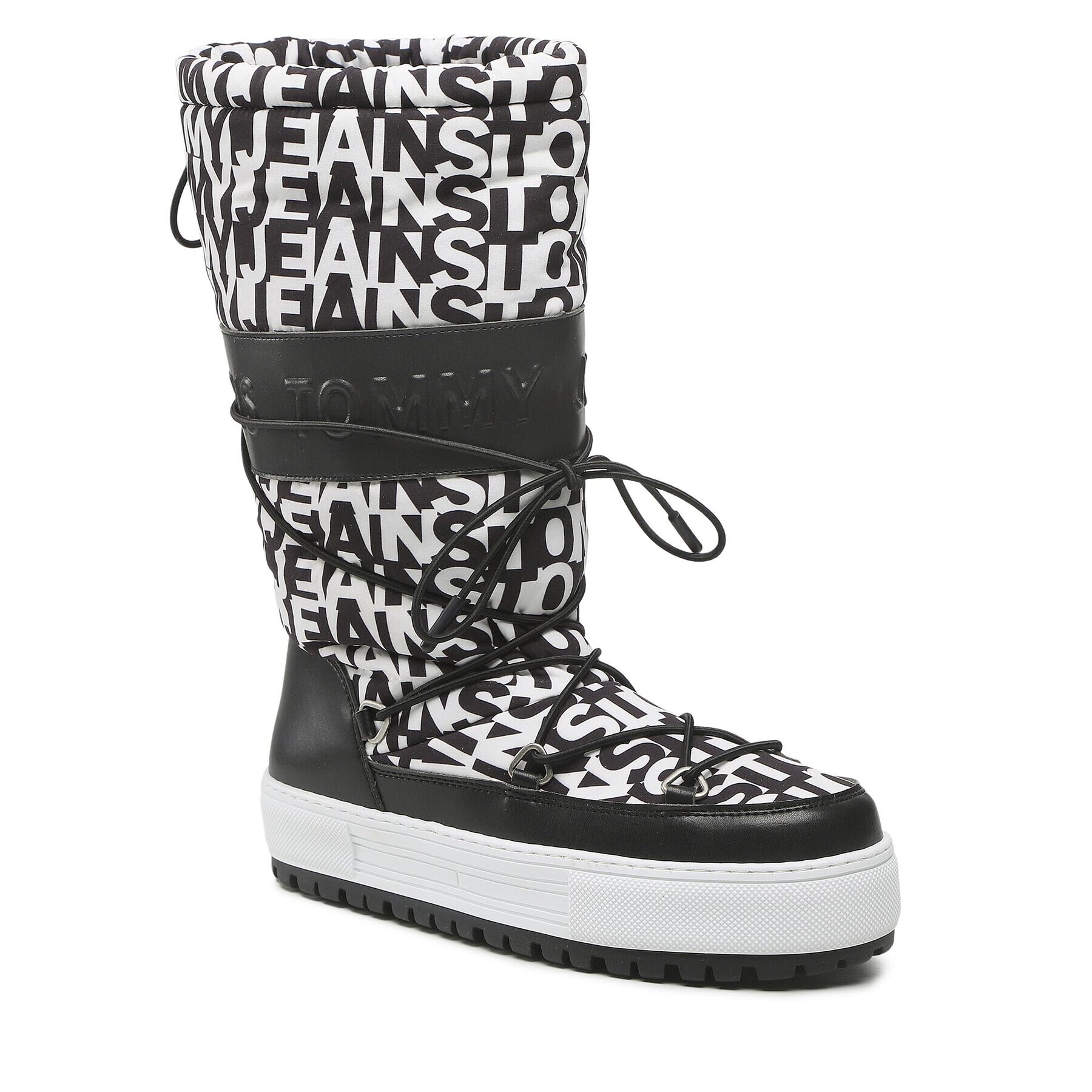 Tommy Jeans Апрески Snowboot High Logo EN0EN02163 Черен - Pepit.bg