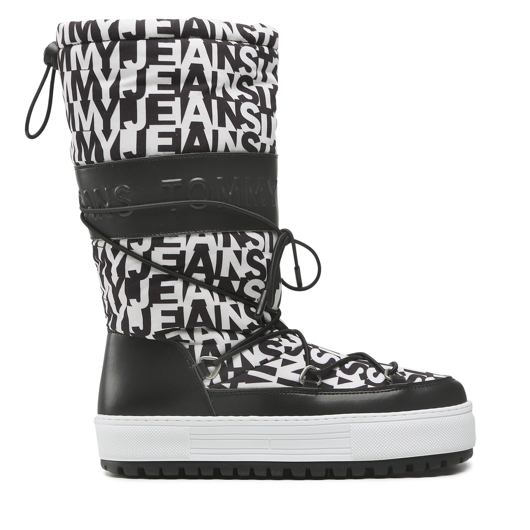 Tommy Jeans Апрески Snowboot High Logo EN0EN02163 Черен - Pepit.bg