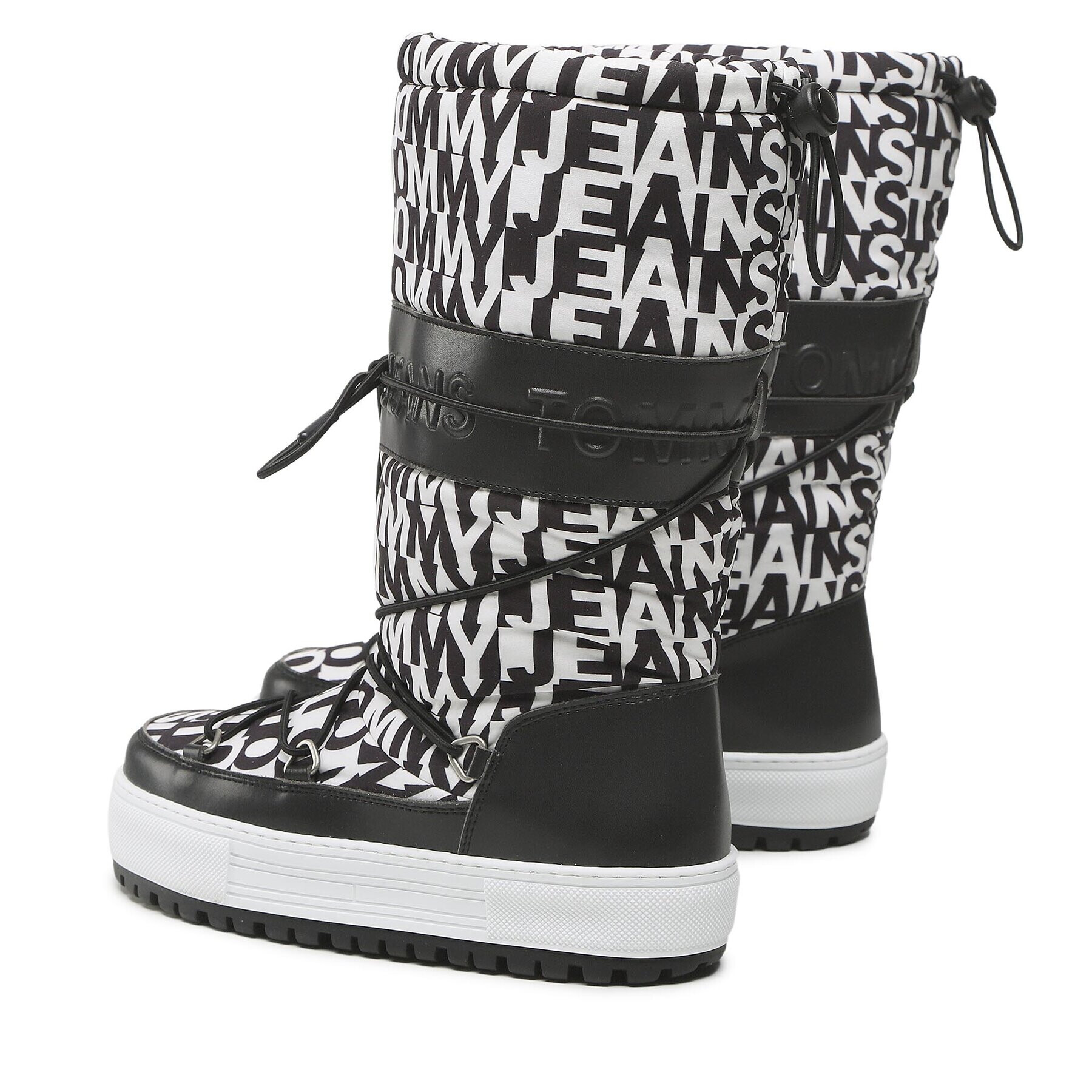 Tommy Jeans Апрески Snowboot High Logo EN0EN02163 Черен - Pepit.bg