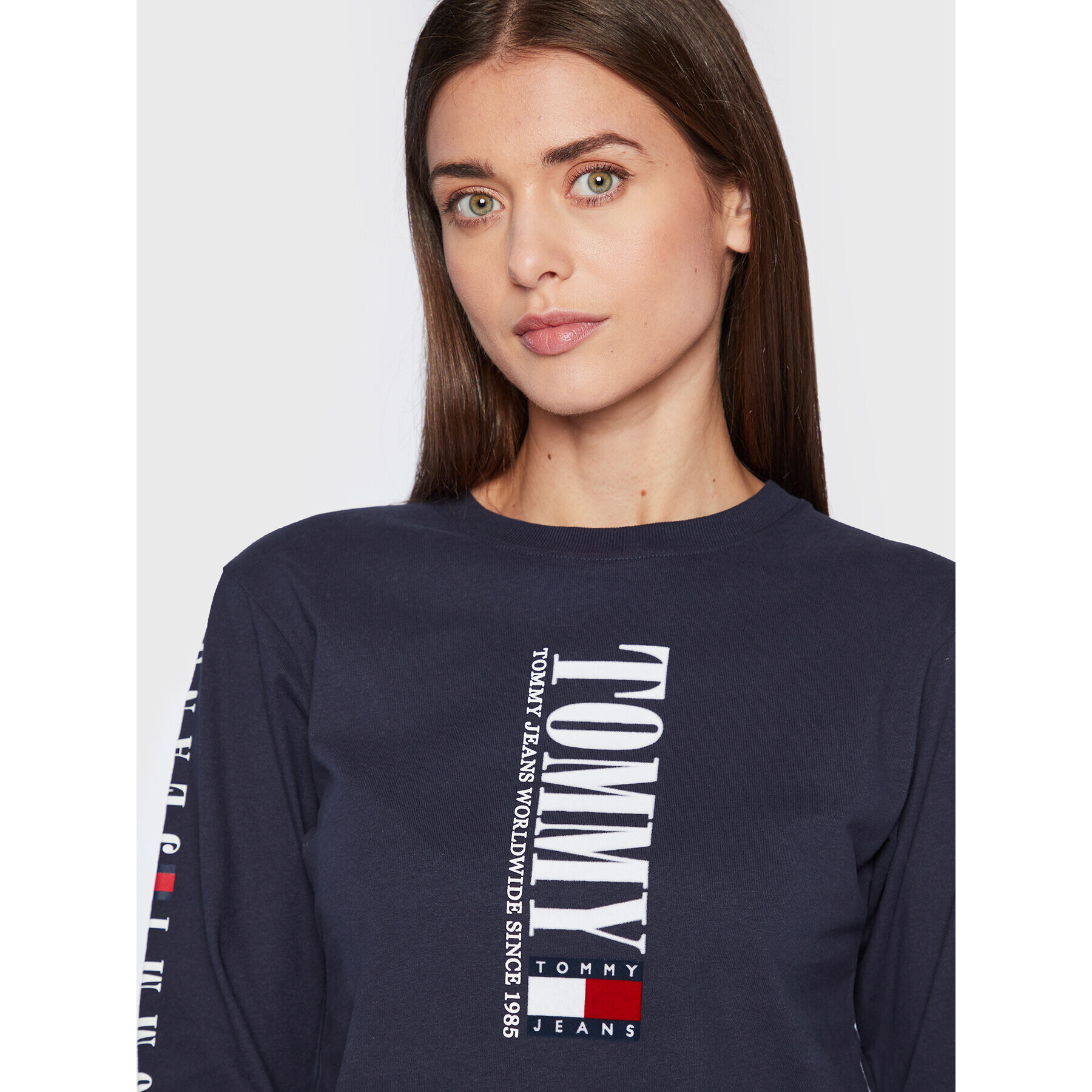 Tommy Jeans Блуза Archive DW0DW14376 Тъмносин Regular Fit - Pepit.bg