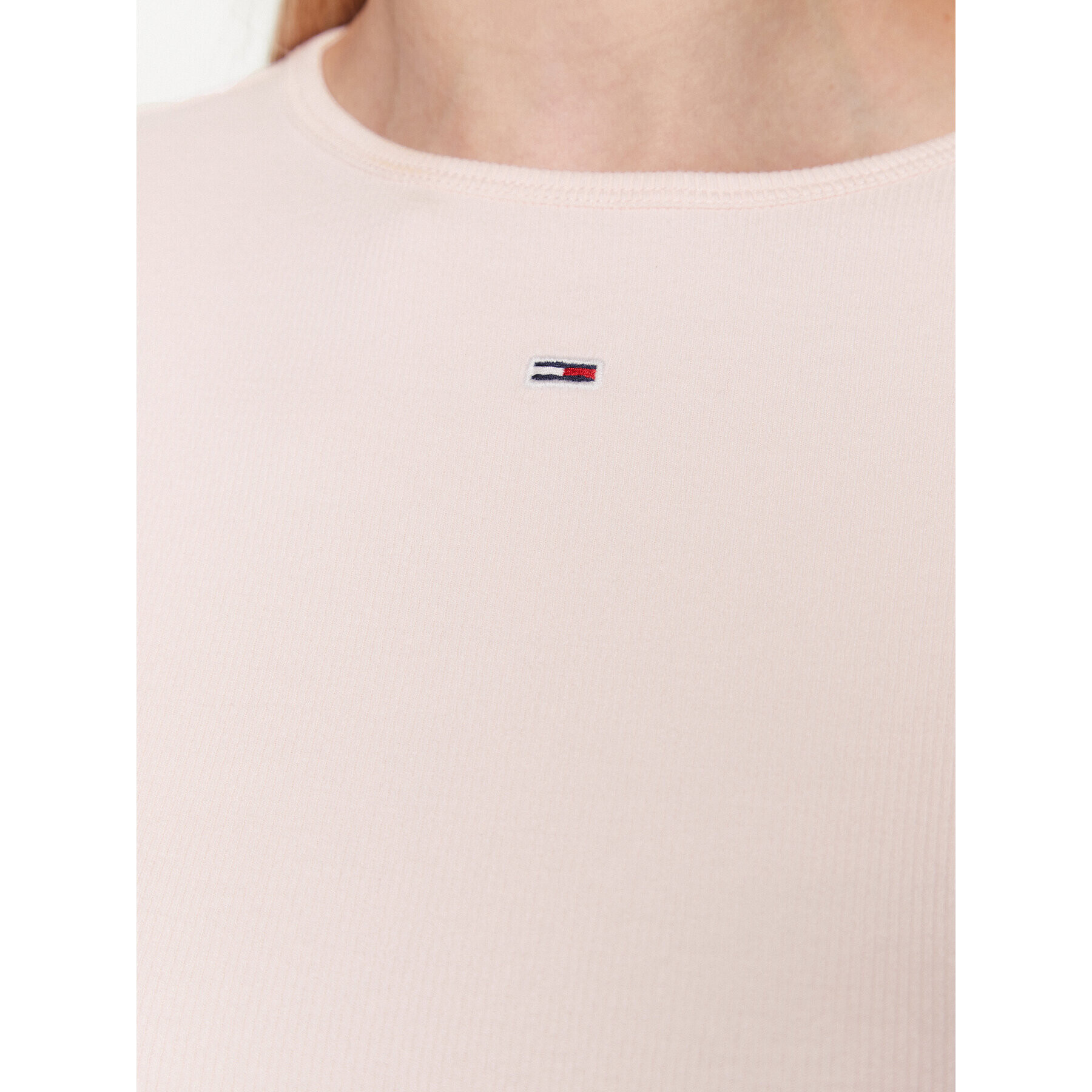 Tommy Jeans Блуза DW0DW14277 Розов Slim Fit - Pepit.bg