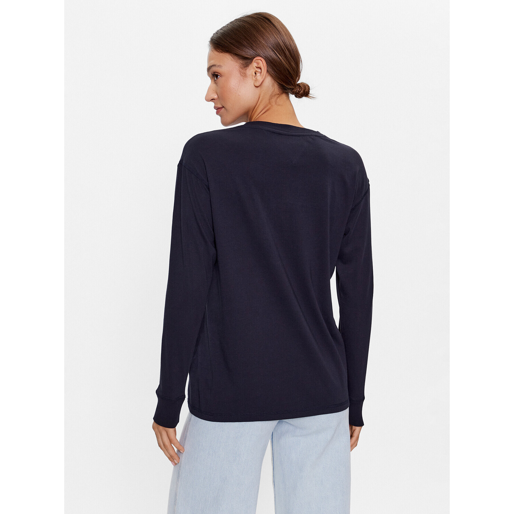 Tommy Jeans Блуза DW0DW16168 Тъмносин Oversize - Pepit.bg