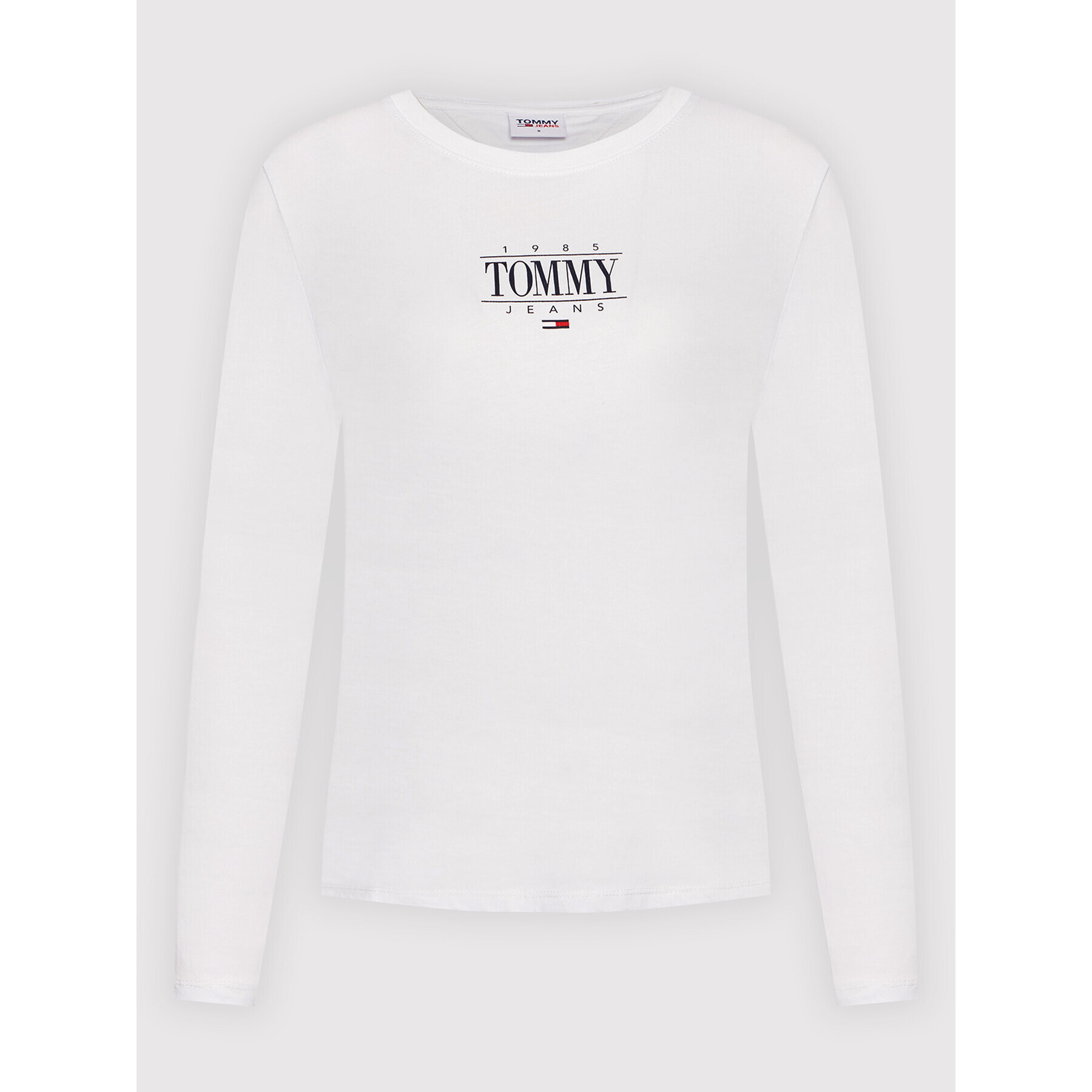 Tommy Jeans Блуза Essential DW0DW11237 Бял Slim Fit - Pepit.bg