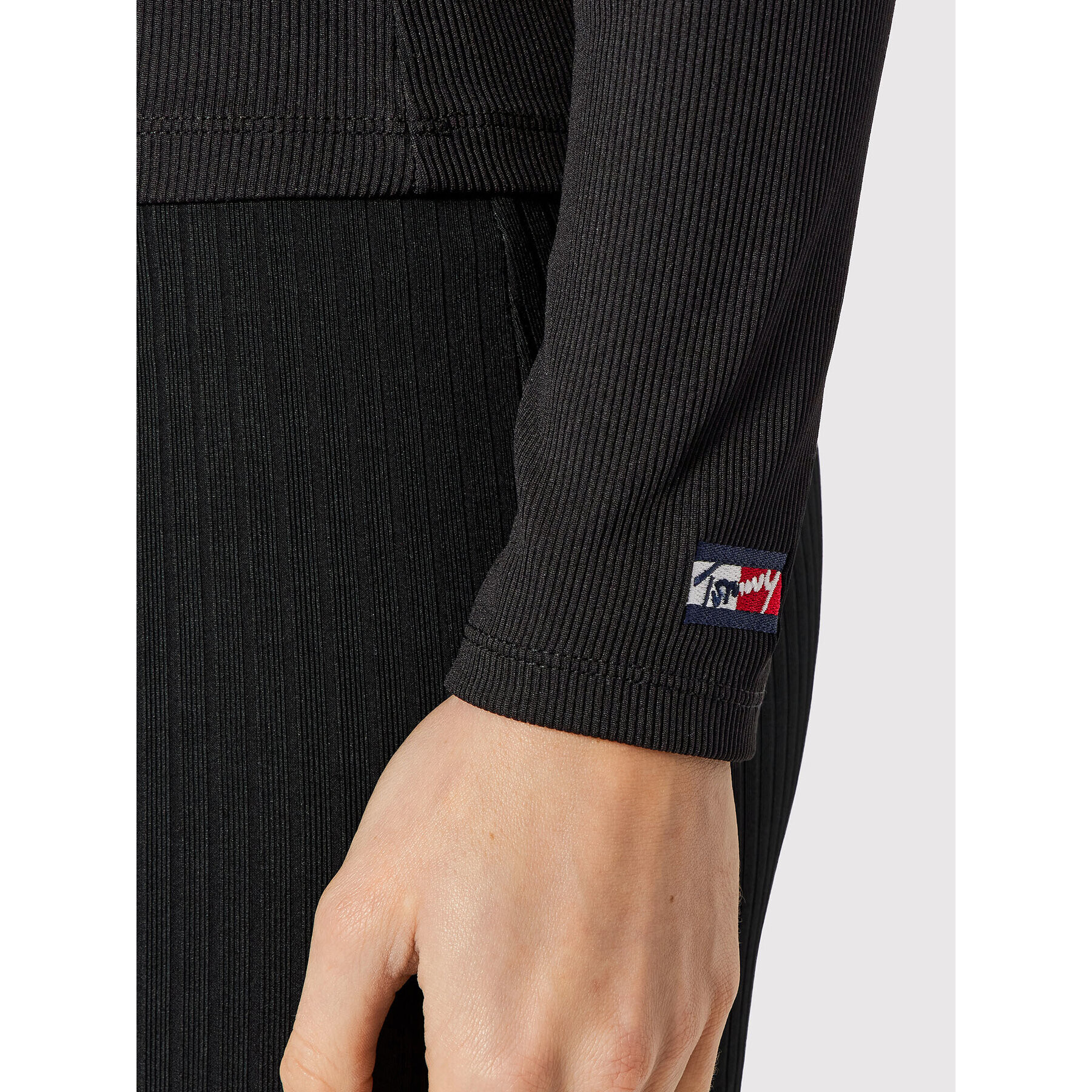Tommy Jeans Блуза Tiny DW0DW11041 Черен Slim Fit - Pepit.bg