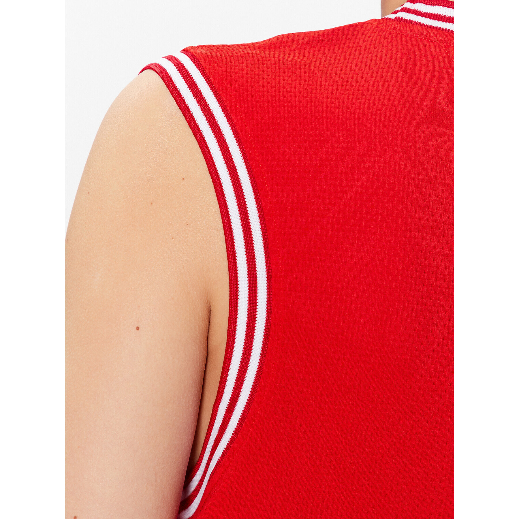 Tommy Jeans Блуза USA Basketball DW0DW15304 Червен Cropped Fit - Pepit.bg