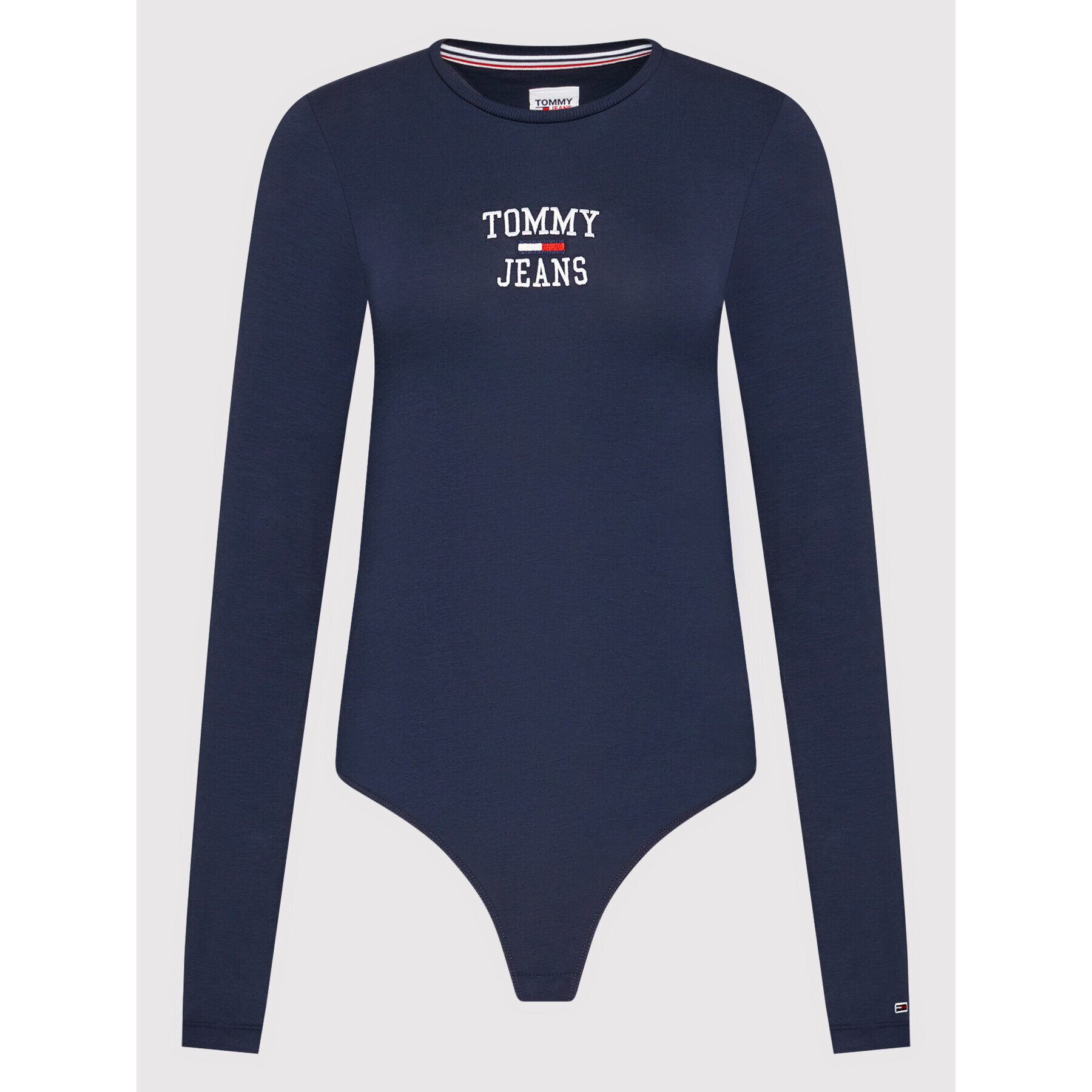 Tommy Jeans Боди College Logo DW0DW11754 Тъмносин Slim Fit - Pepit.bg