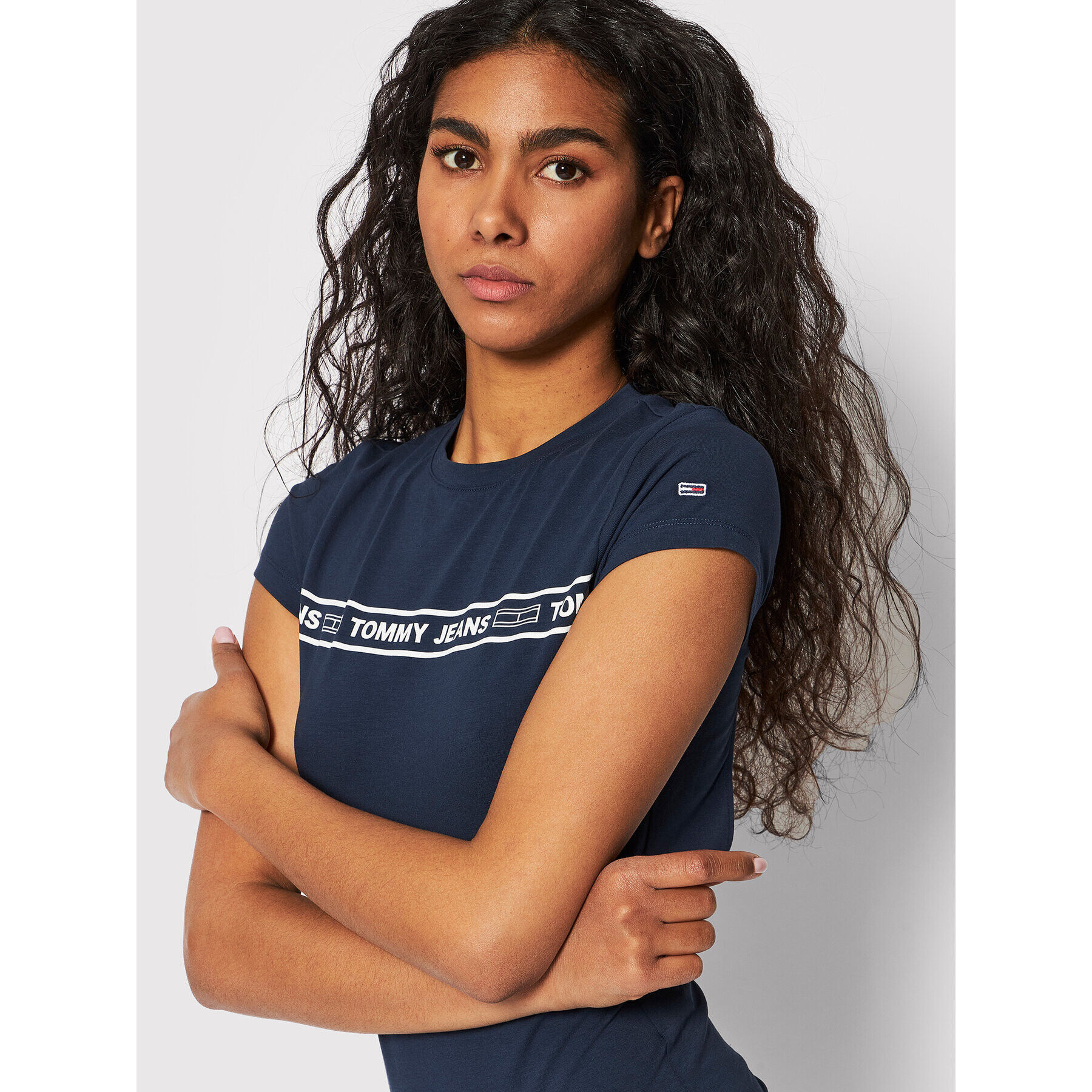 Tommy Jeans Боди DW0DW12605 Тъмносин Regular Fit - Pepit.bg