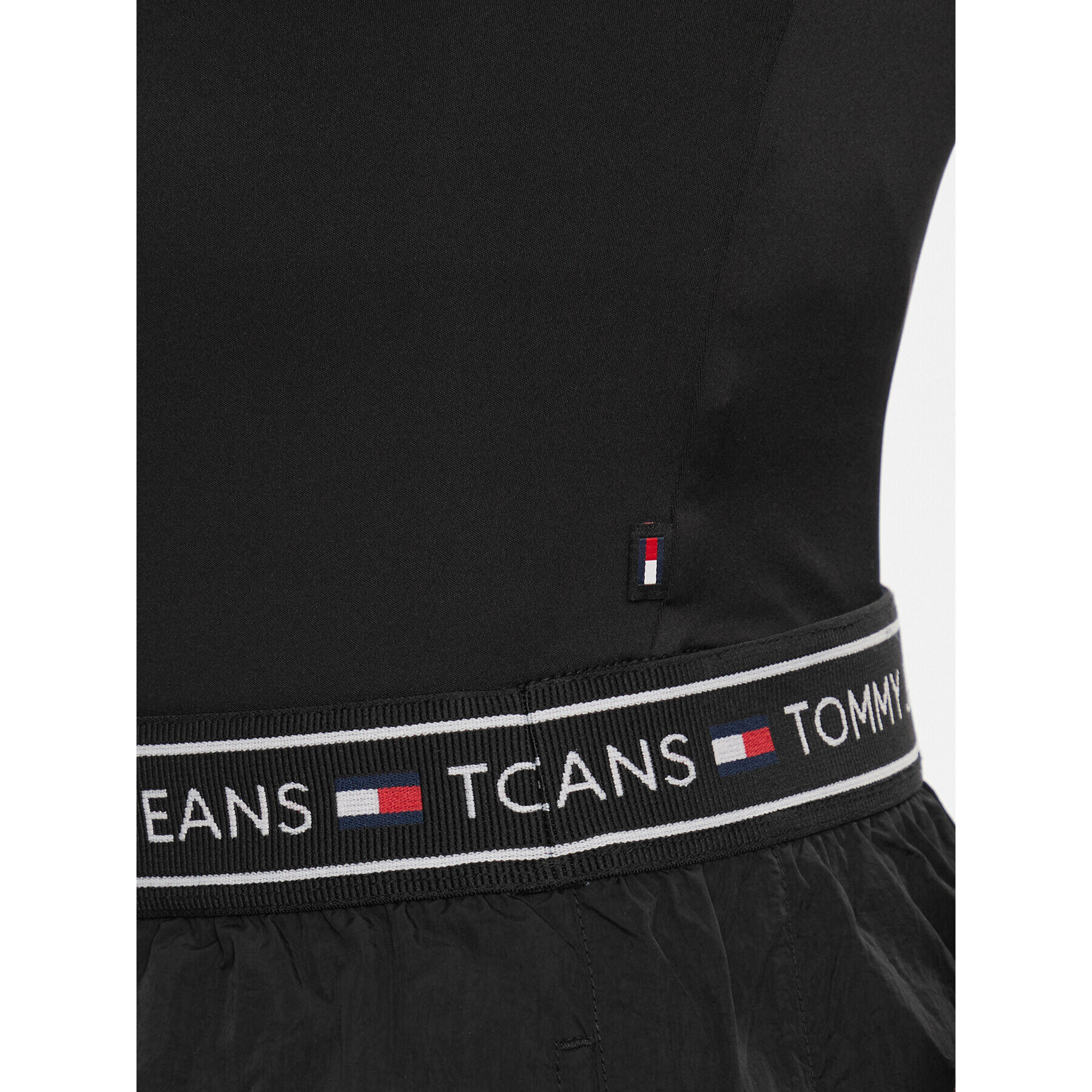 Tommy Jeans Боди DW0DW17400 Черен Slim Fit - Pepit.bg