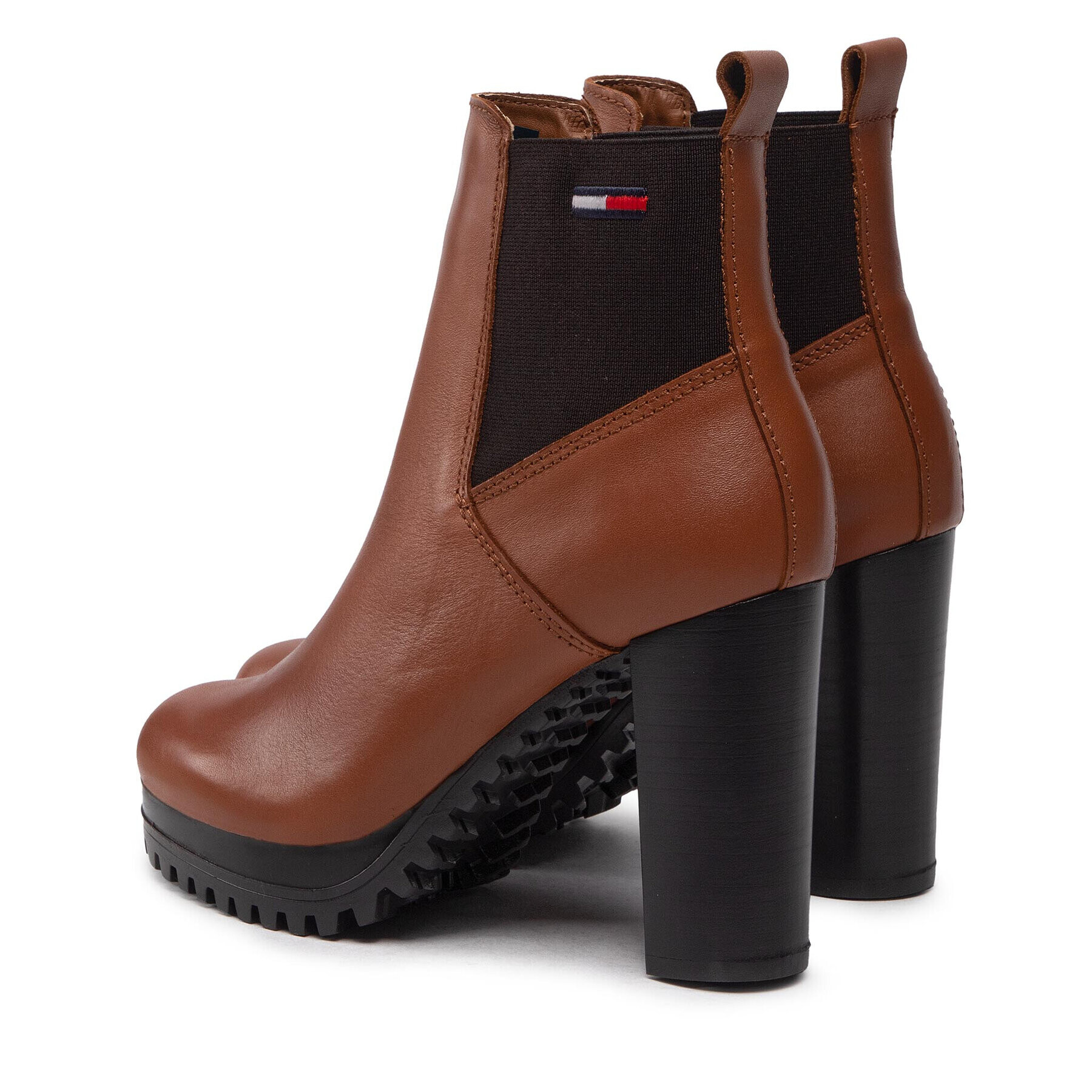 Tommy Jeans Боти Essential High Heel Boot EN0EN02045 Кафяв - Pepit.bg