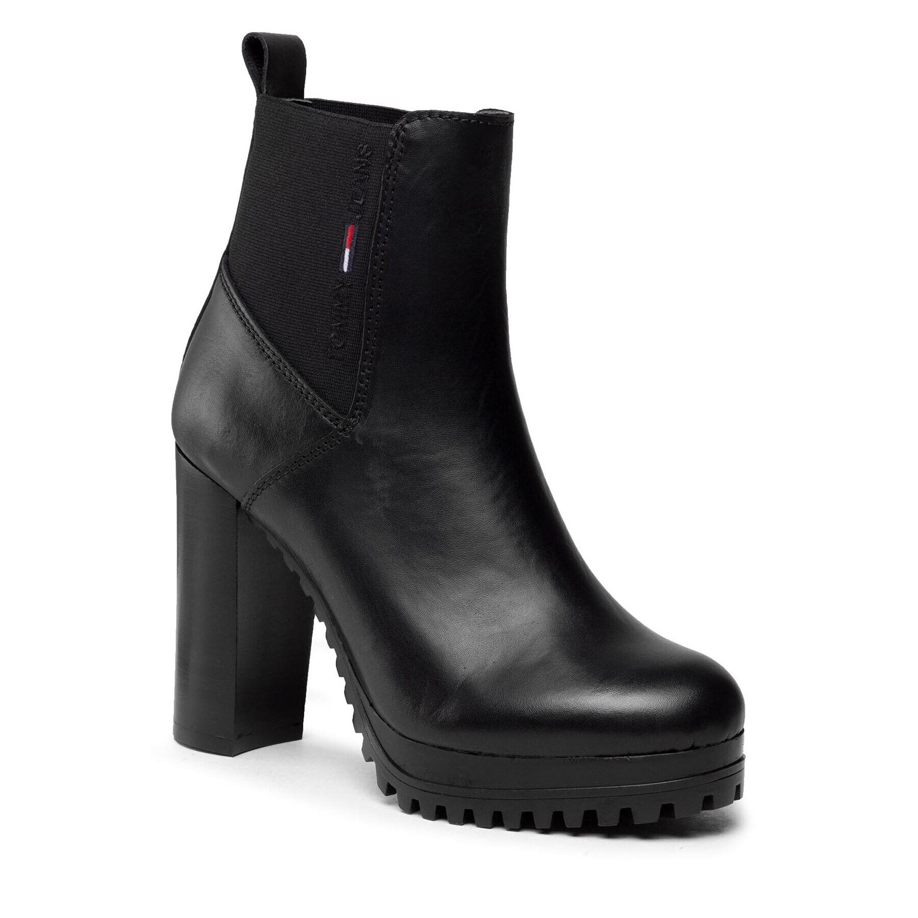 Tommy Jeans Боти Essentials High Heel Boot EN0EN01547 Черен - Pepit.bg