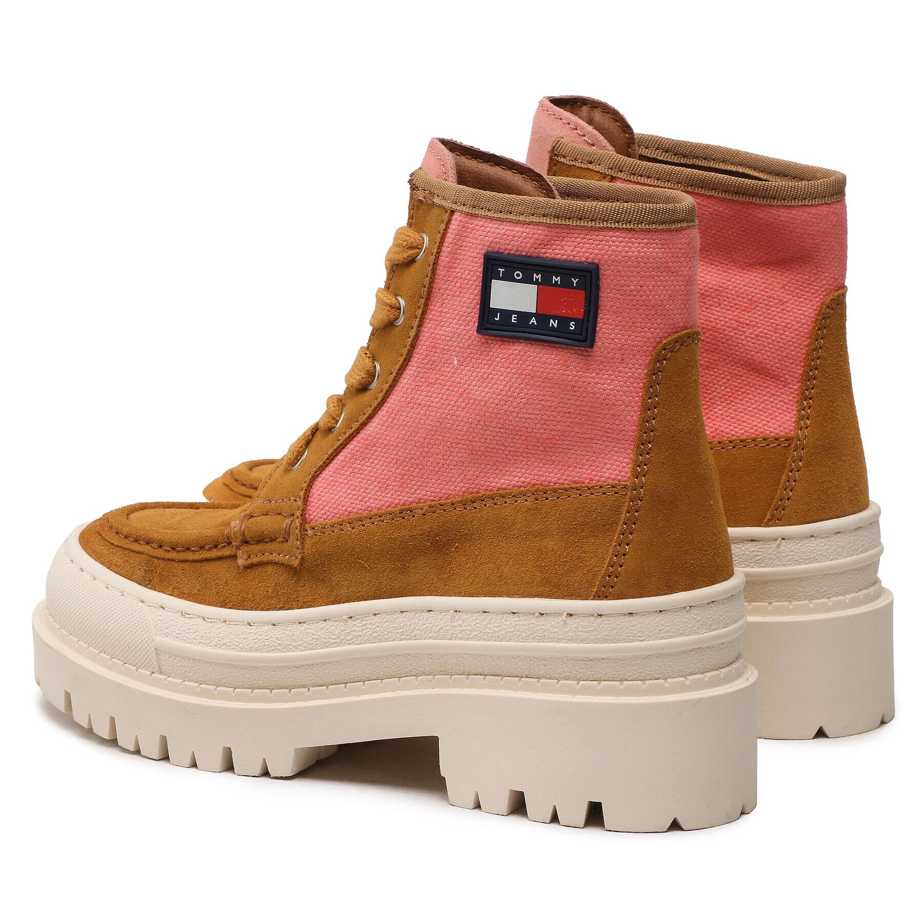 Tommy Jeans Боти Foxing Lace Up Boot EN0EN01915 Кафяв - Pepit.bg