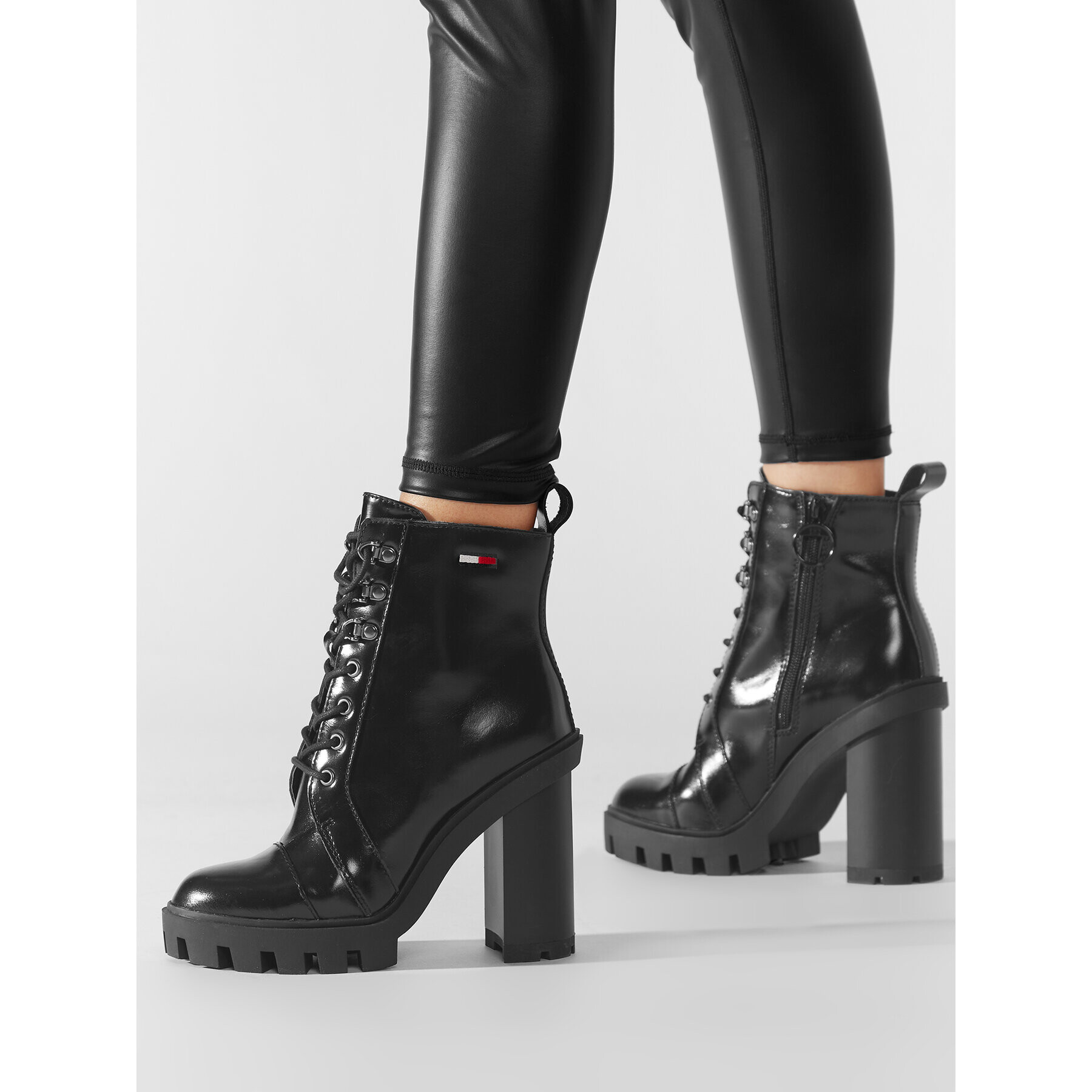 Tommy Jeans Боти Heeled Boot EN0EN01987 Черен - Pepit.bg