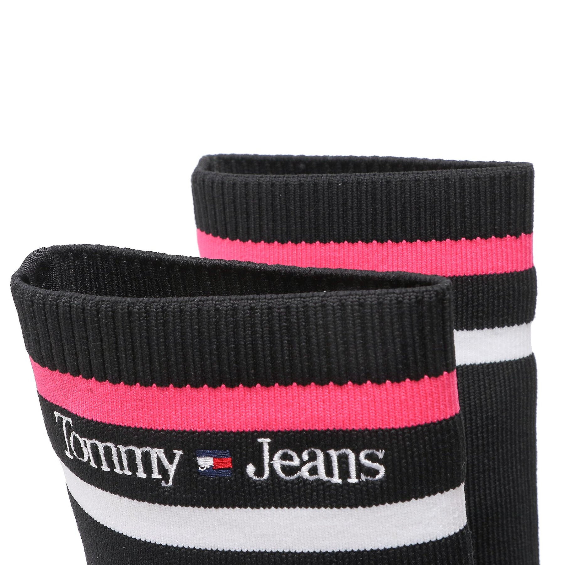 Tommy Jeans Боти Knitted Boot EN0EN02061 Черен - Pepit.bg