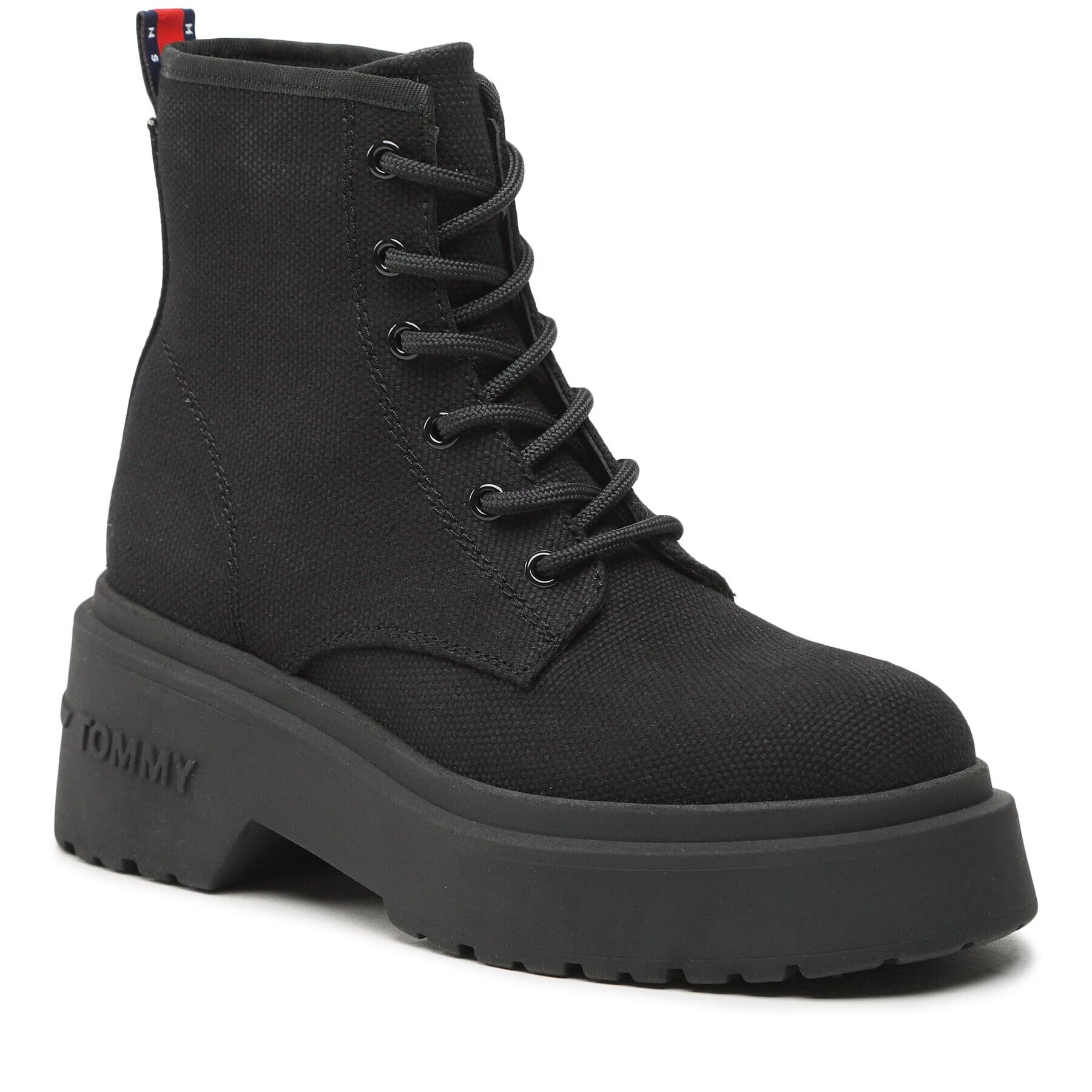 Tommy Jeans Туристически oбувки Lace Up Festiv Boots EN0EN02133 Черен - Pepit.bg