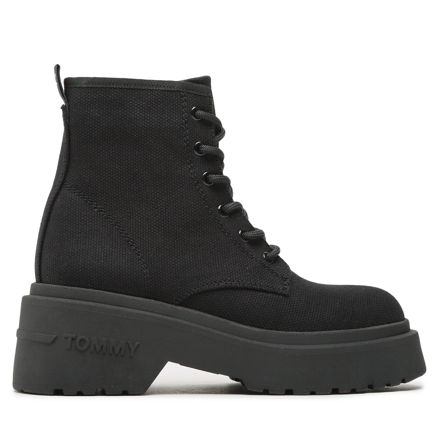 Tommy Jeans Туристически oбувки Lace Up Festiv Boots EN0EN02133 Черен - Pepit.bg