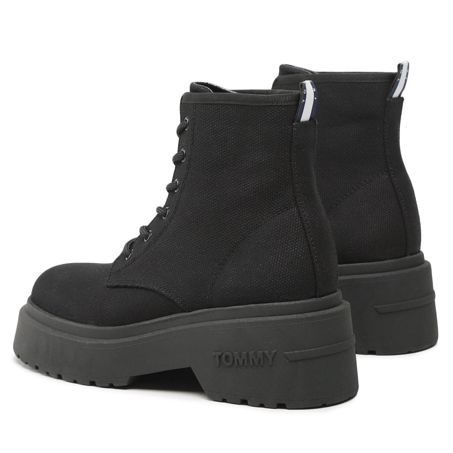 Tommy Jeans Туристически oбувки Lace Up Festiv Boots EN0EN02133 Черен - Pepit.bg