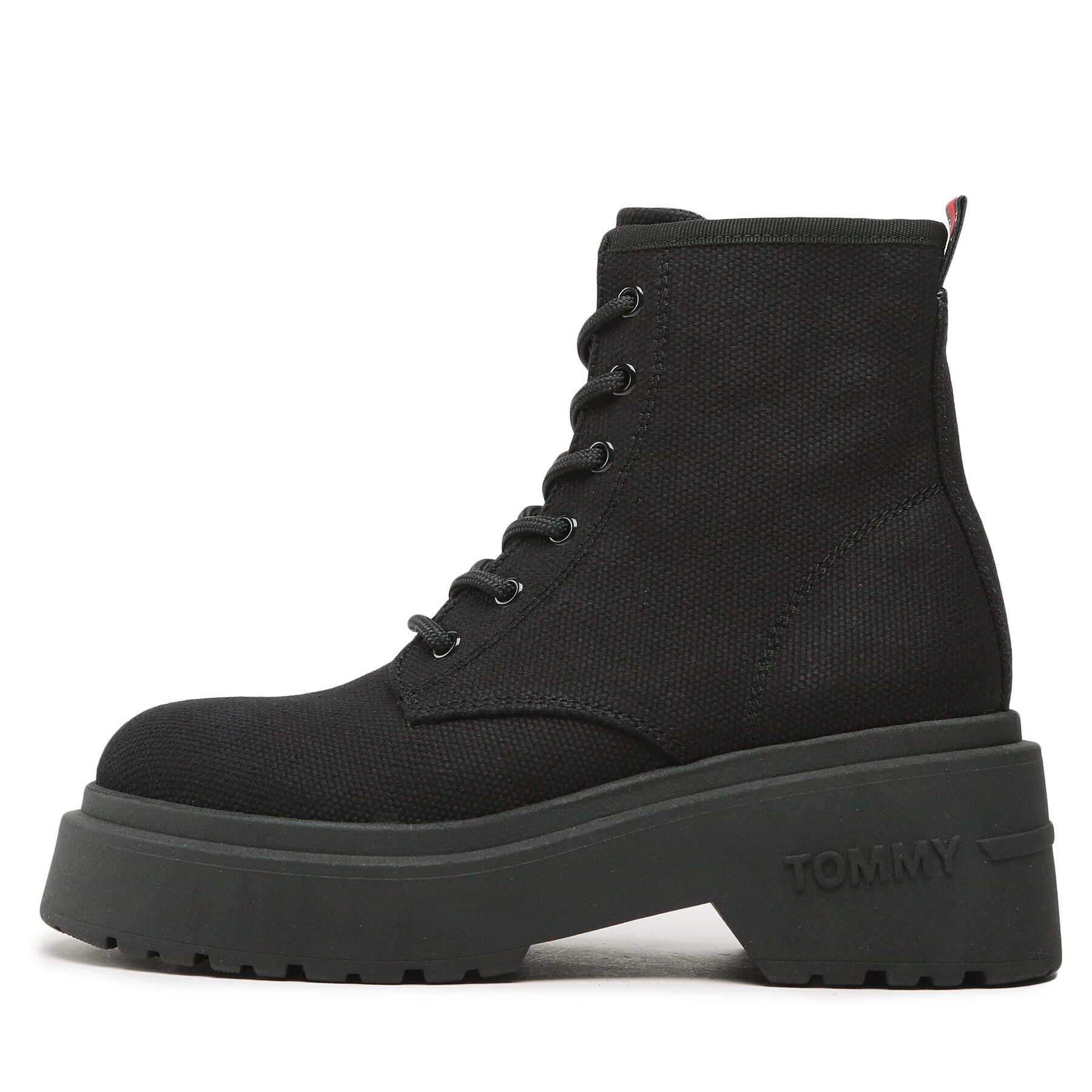 Tommy Jeans Туристически oбувки Lace Up Festiv Boots EN0EN02133 Черен - Pepit.bg