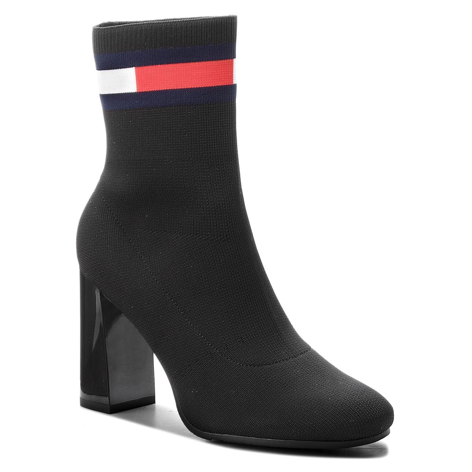 Tommy Jeans Боти Sock Heeled Boot EN0EN00277 Черен - Pepit.bg