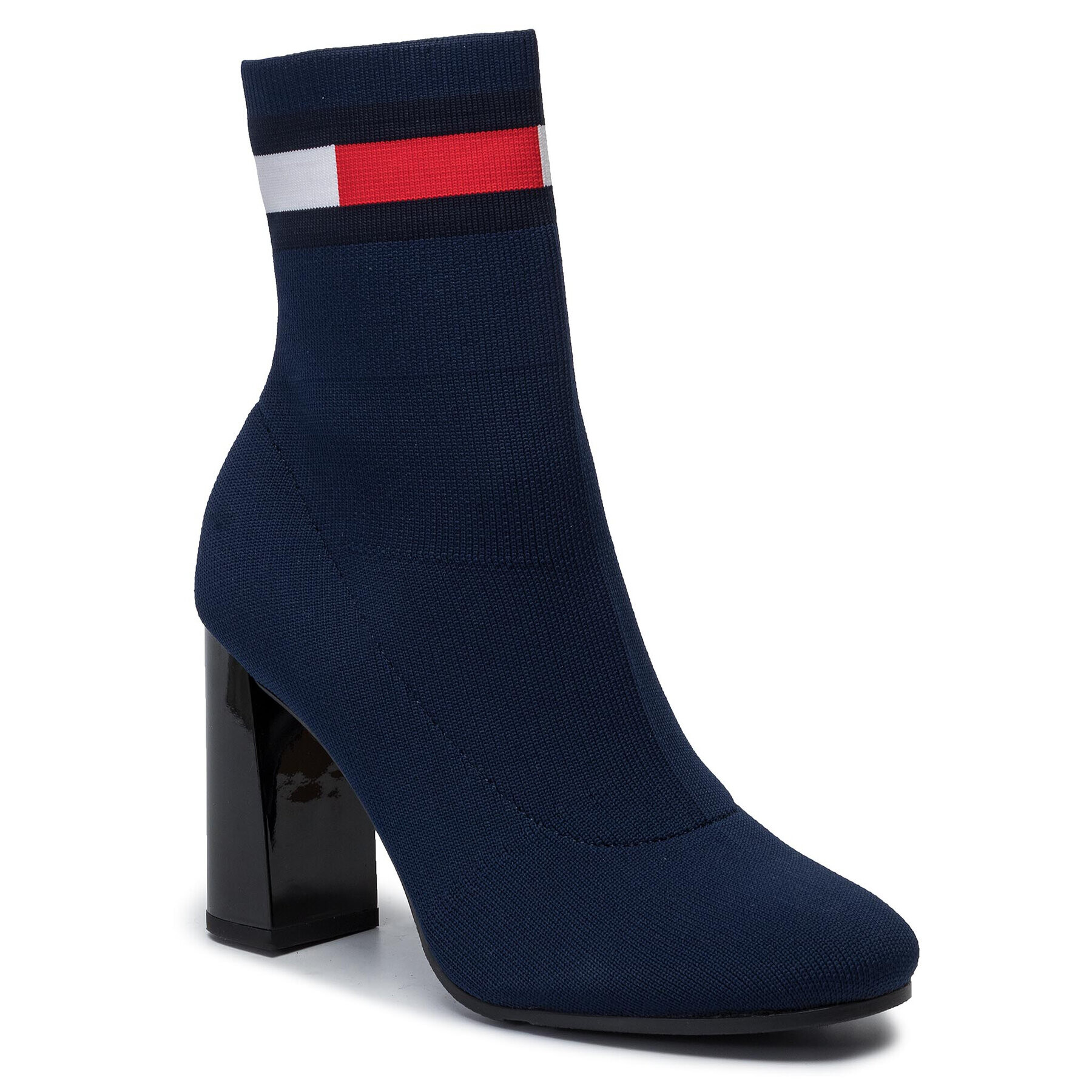 Tommy Jeans Боти Sock Heeled Boot EN0EN00703 Тъмносин - Pepit.bg