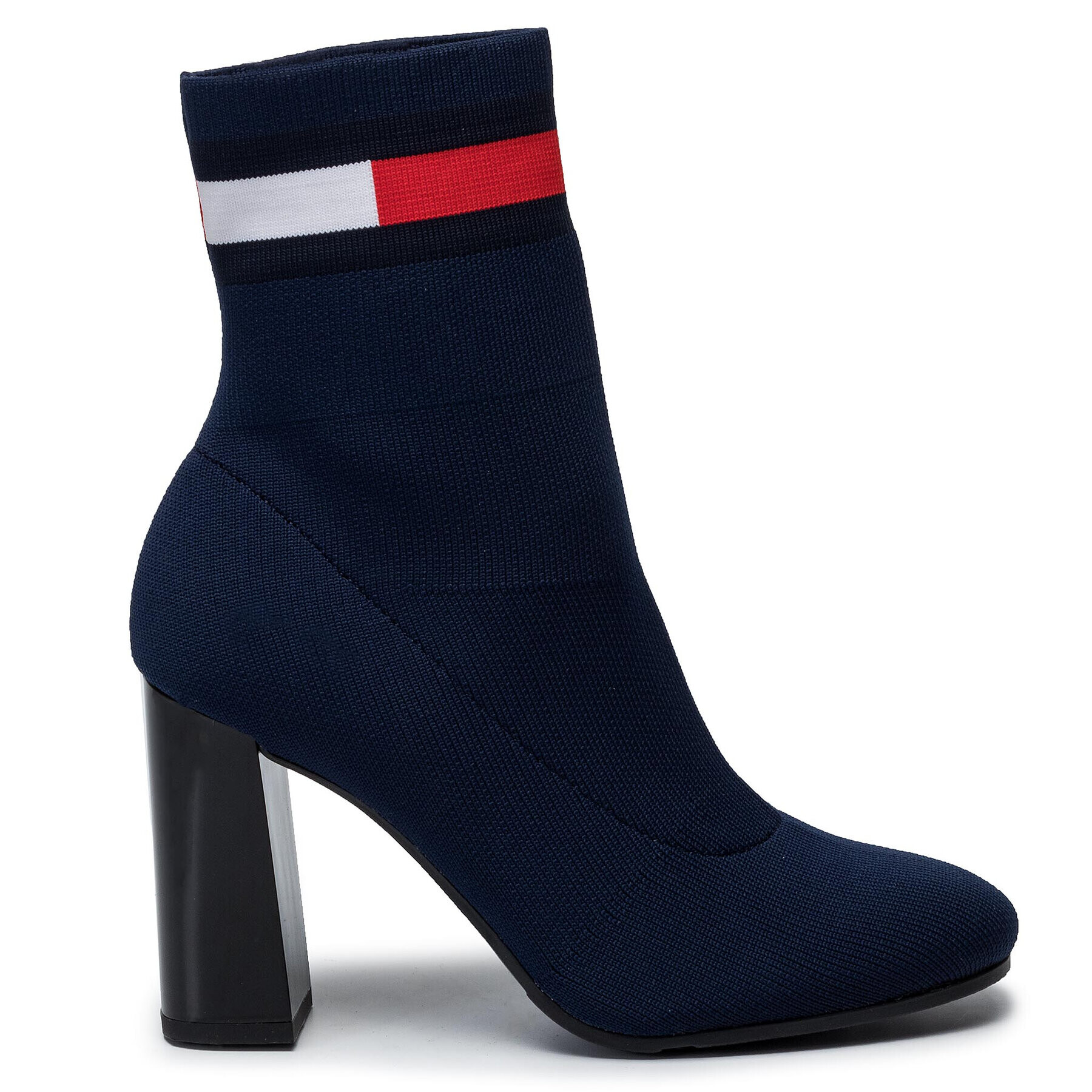 Tommy Jeans Боти Sock Heeled Boot EN0EN00703 Тъмносин - Pepit.bg