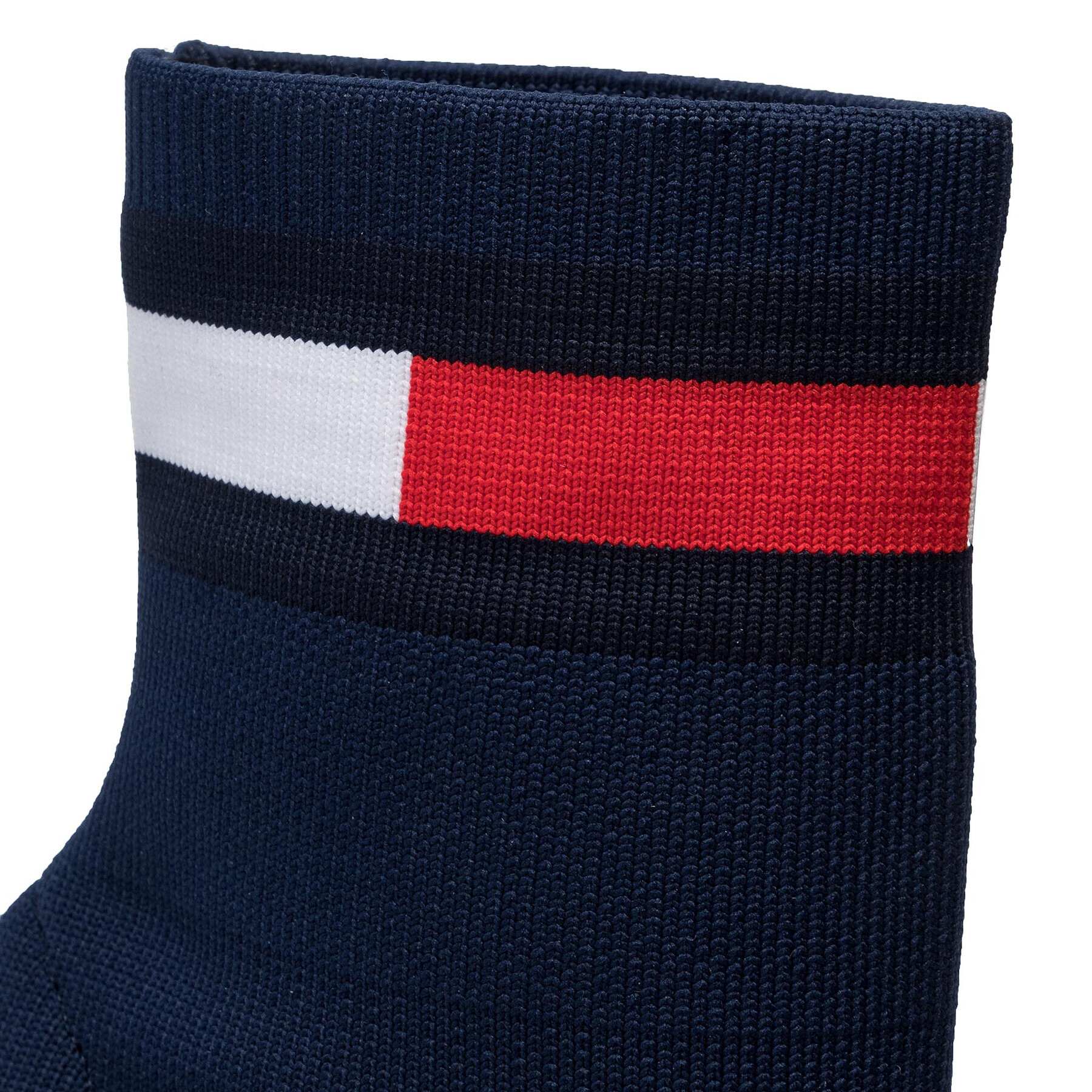 Tommy Jeans Боти Sock Heeled Boot EN0EN00703 Тъмносин - Pepit.bg