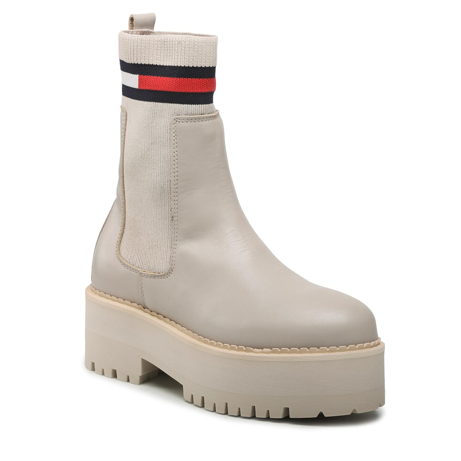 Tommy Jeans Боти Tamy Higher - 2a Chelsea EN0EN02004 Бежов - Pepit.bg