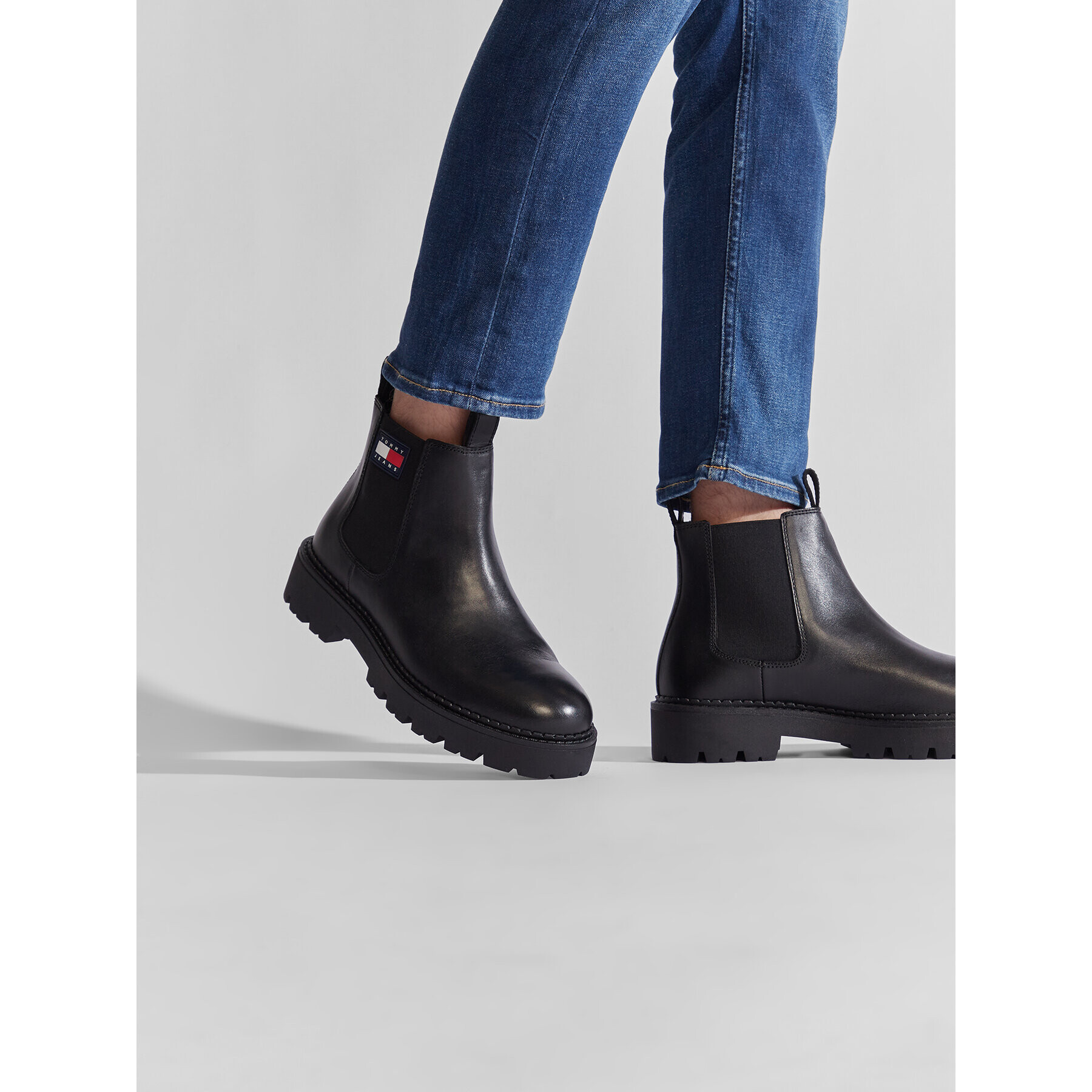 Tommy Jeans Боти тип челси Heritage Branding Chelsea Boot EM0EM01058 Черен - Pepit.bg