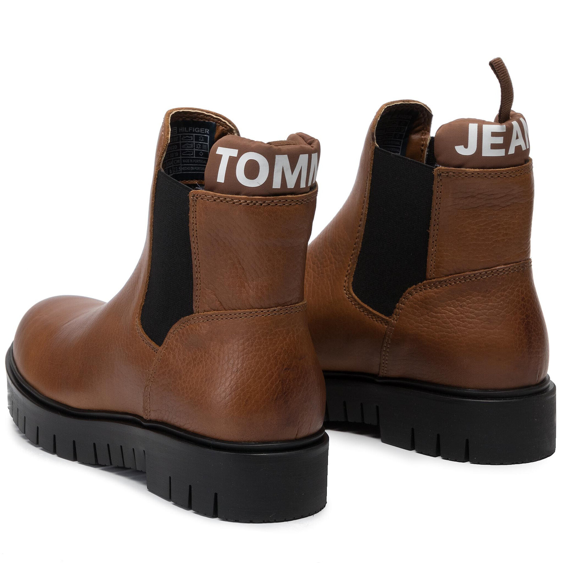 Tommy Jeans Боти тип челси Padded Tongue Chelsea Boot EN0EN00620 Кафяв - Pepit.bg