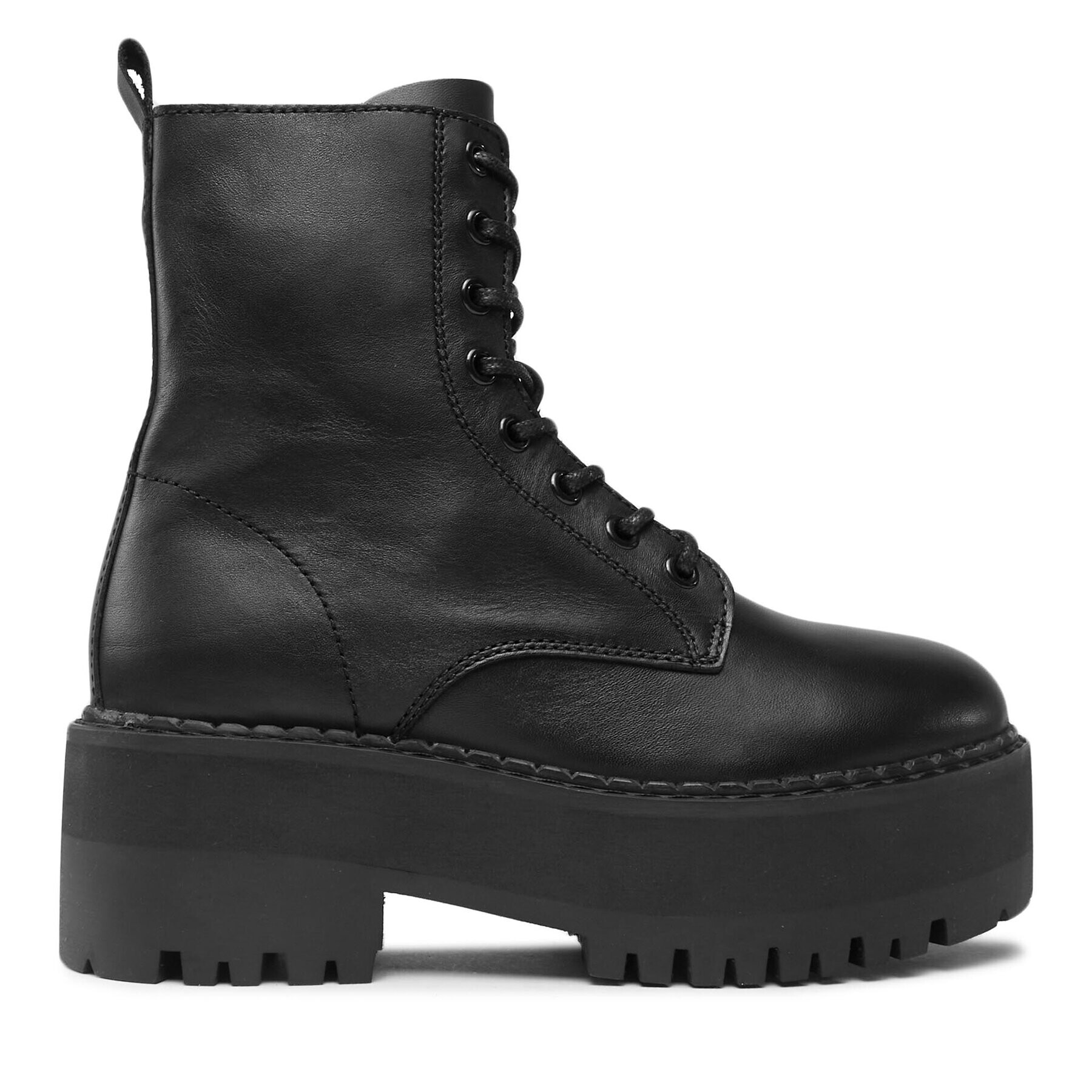 Tommy Jeans Боти Tjw Boot Zip Up EN0EN02305 Черен - Pepit.bg