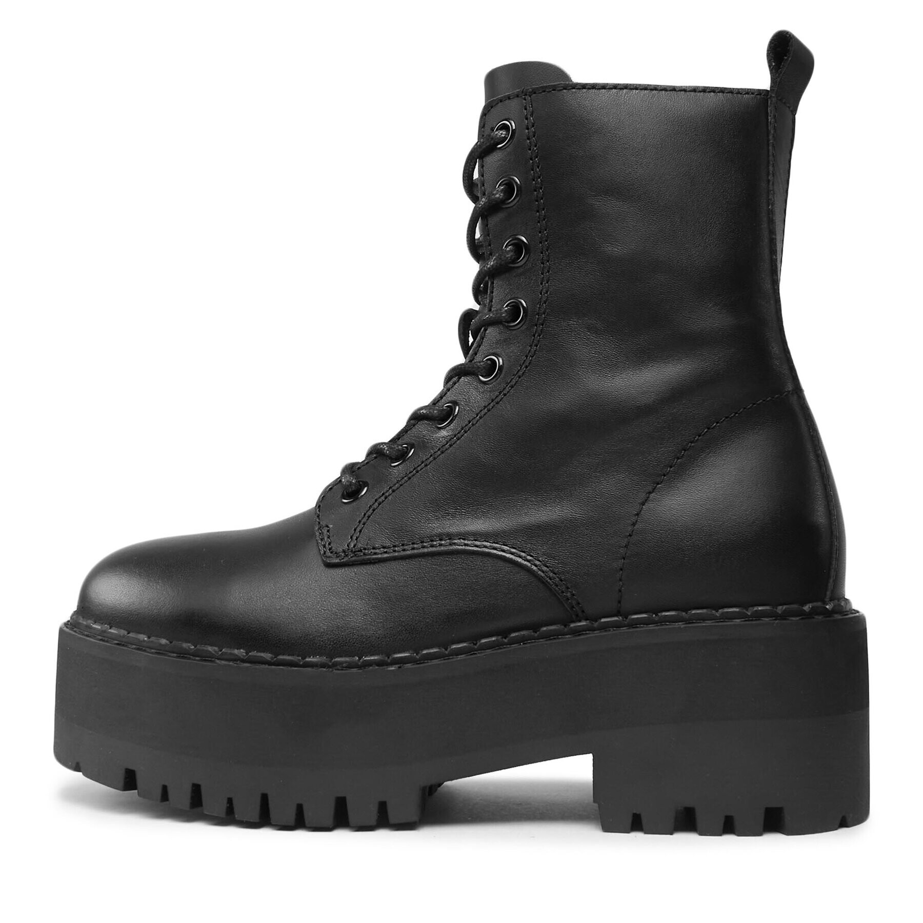 Tommy Jeans Боти Tjw Boot Zip Up EN0EN02305 Черен - Pepit.bg