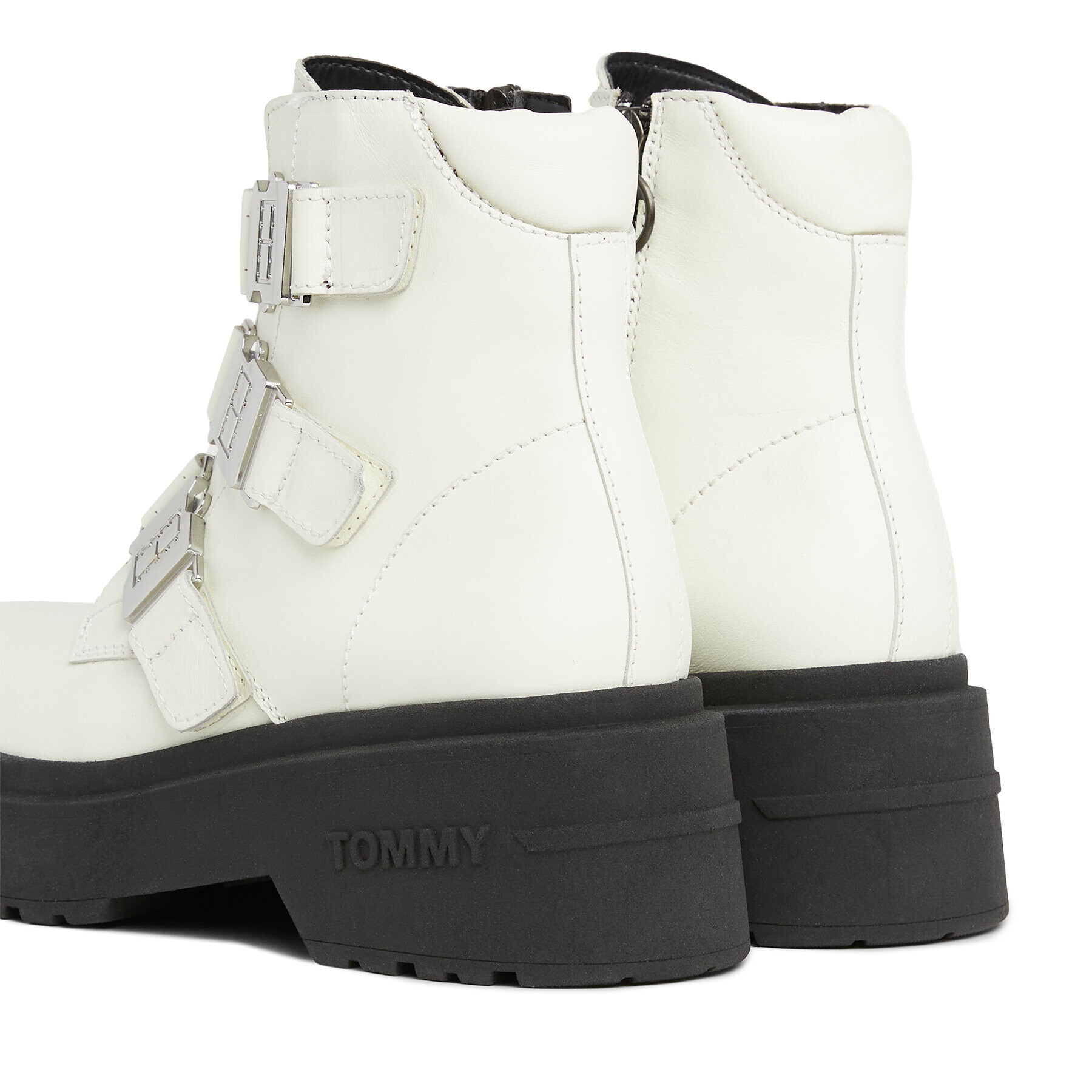 Tommy Jeans Боти Tjw Chunky Boot Hardware EN0EN02443 Екрю - Pepit.bg