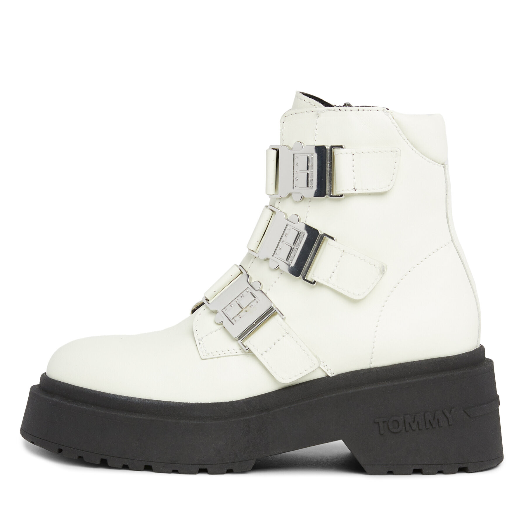 Tommy Jeans Боти Tjw Chunky Boot Hardware EN0EN02443 Екрю - Pepit.bg