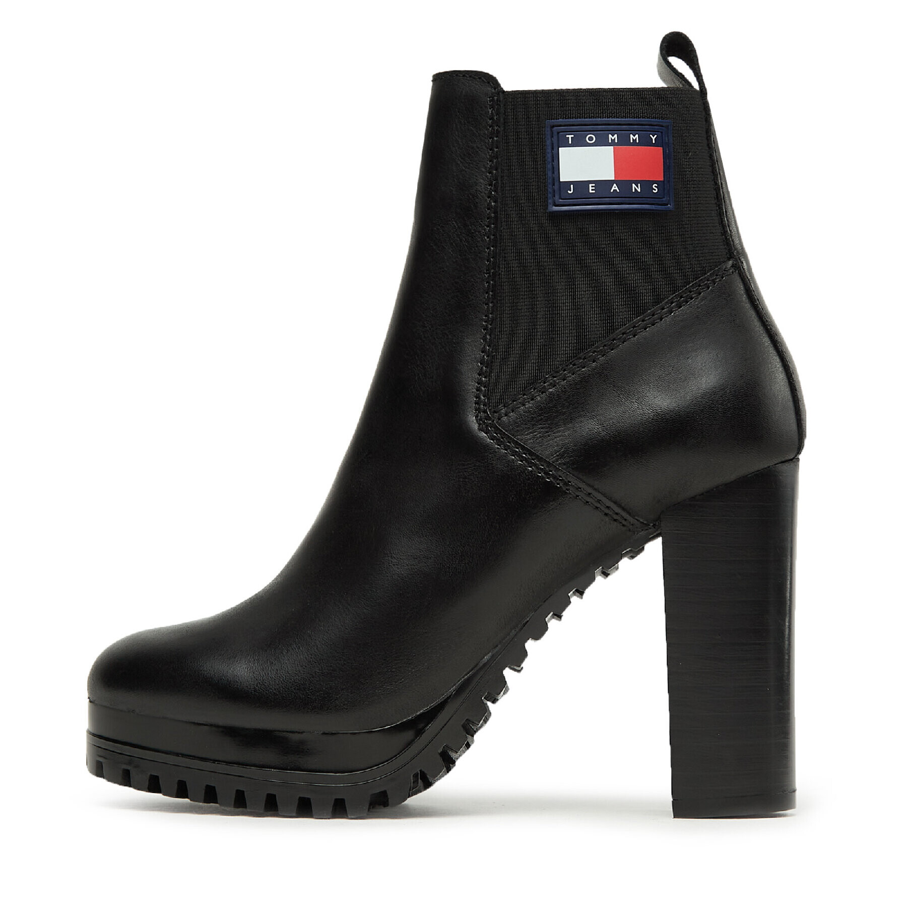 Tommy Jeans Боти Tjw New Ess High Heel Boot EN0EN02439 Черен - Pepit.bg