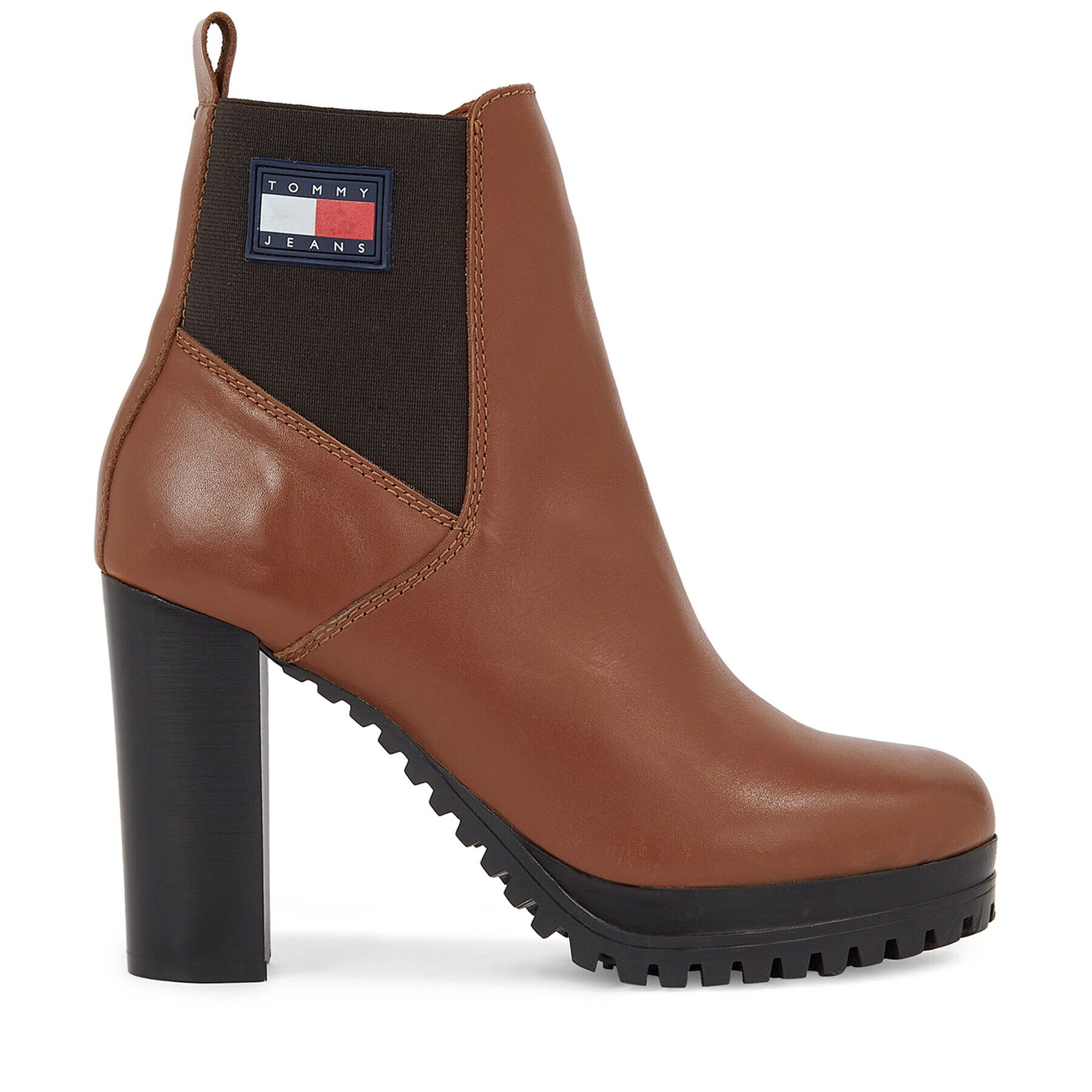 Tommy Jeans Боти Tjw New Ess High Heel Boot EN0EN02439 Кафяв - Pepit.bg