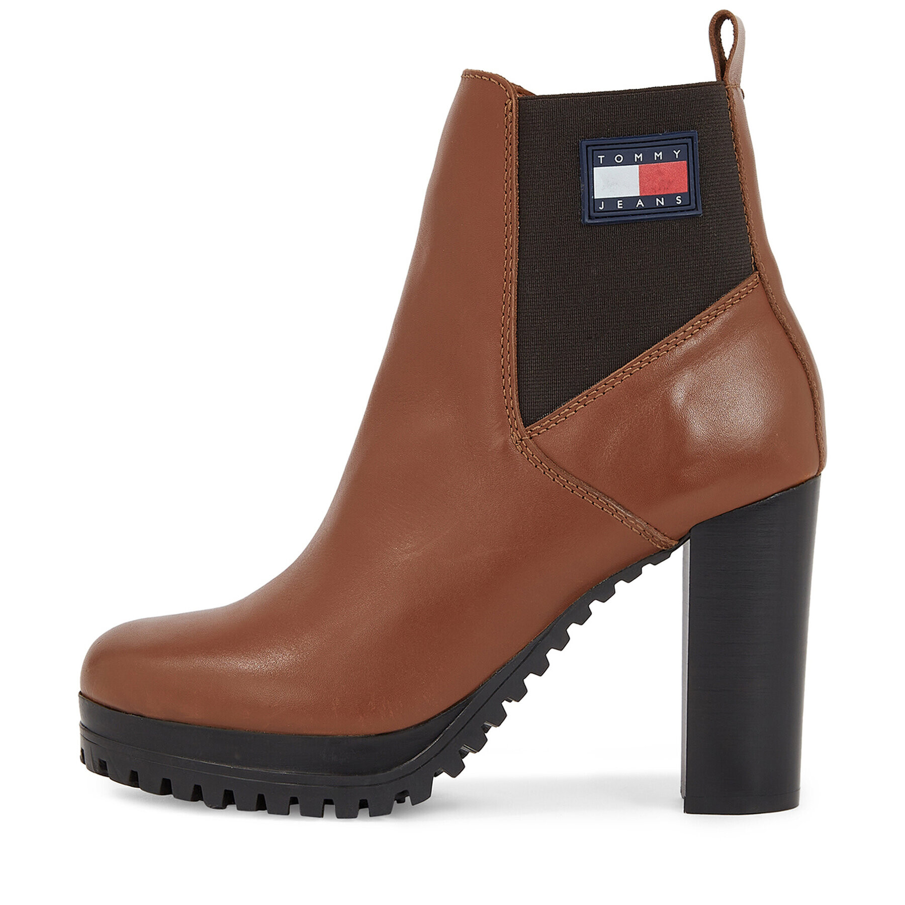 Tommy Jeans Боти Tjw New Ess High Heel Boot EN0EN02439 Кафяв - Pepit.bg