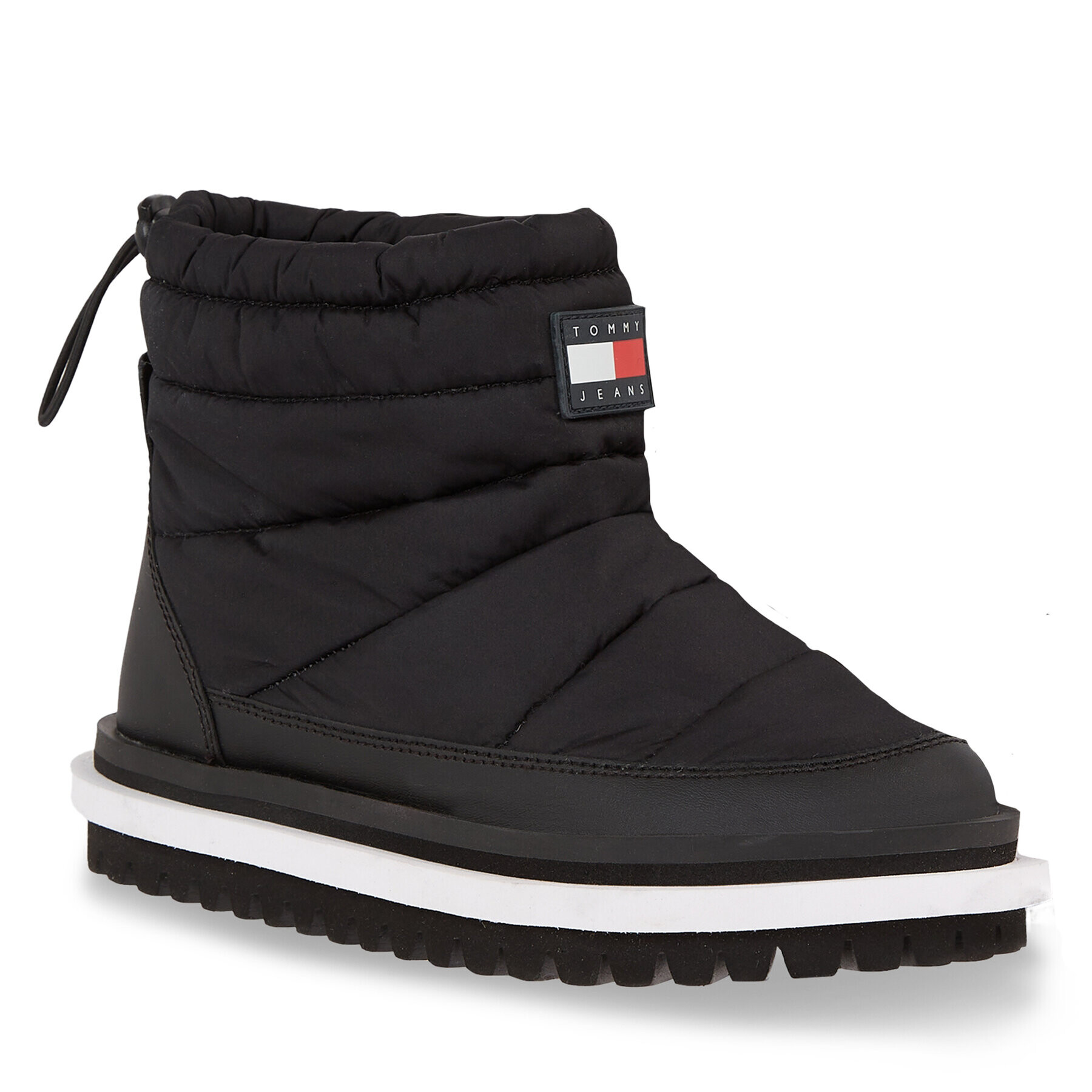 Tommy Jeans Боти Tjw Padded Flat Boot EN0EN02292 Черен - Pepit.bg