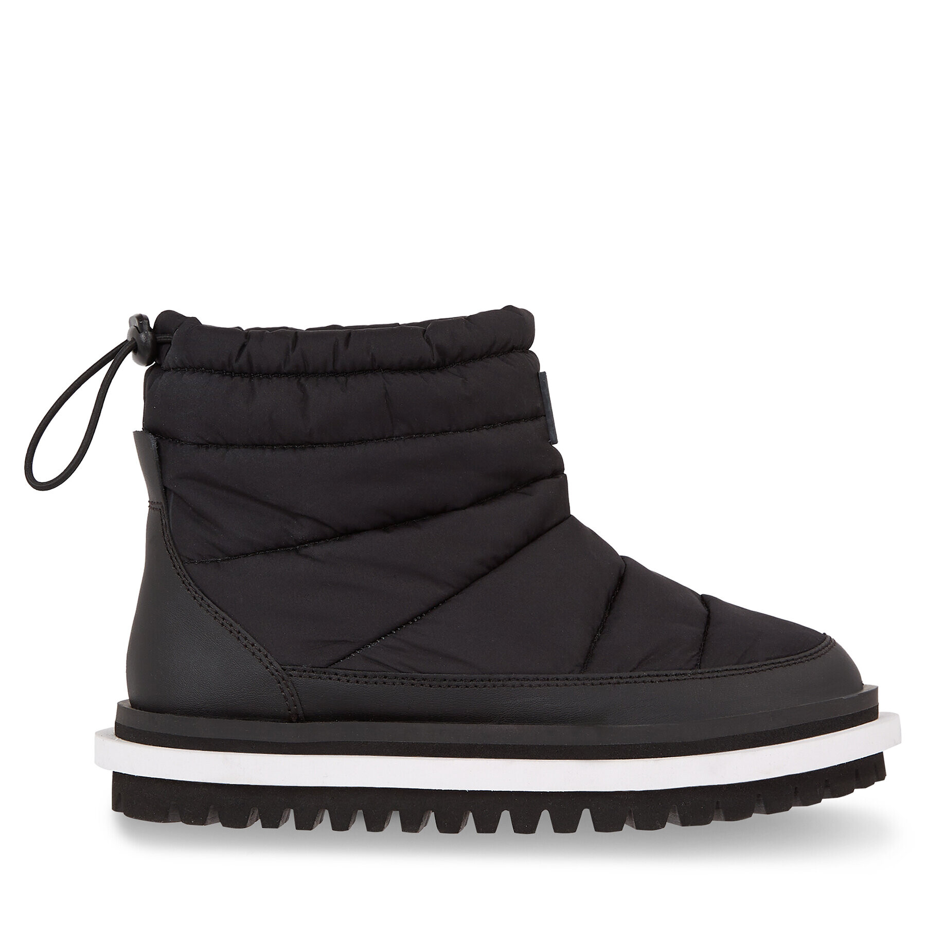 Tommy Jeans Боти Tjw Padded Flat Boot EN0EN02292 Черен - Pepit.bg