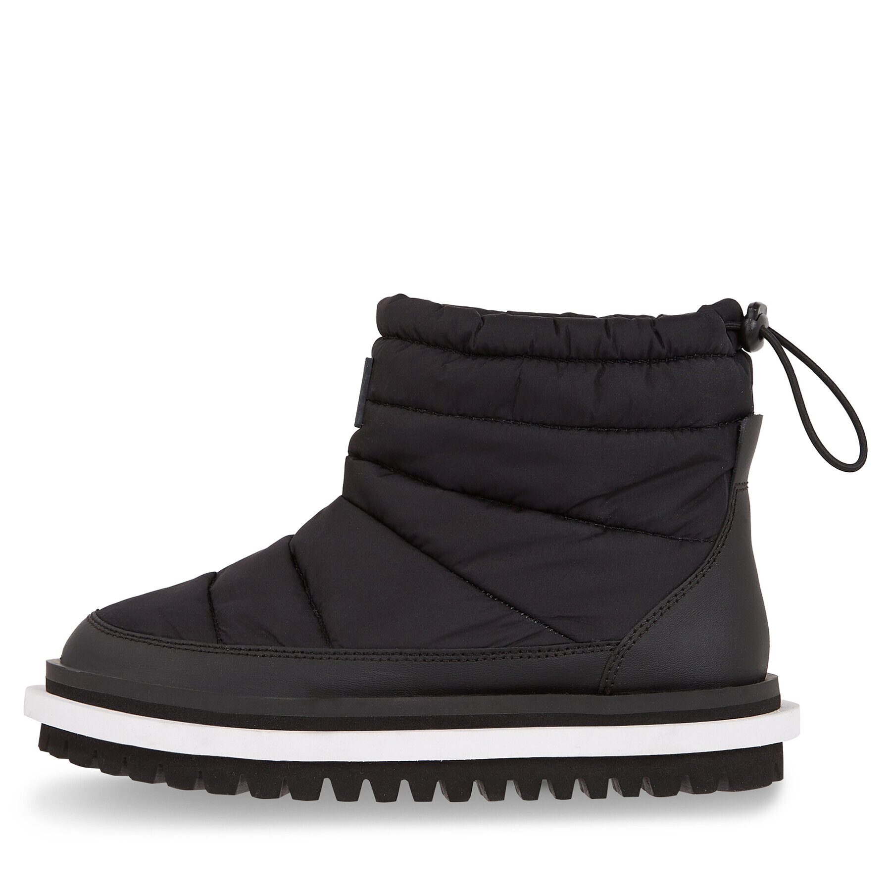 Tommy Jeans Боти Tjw Padded Flat Boot EN0EN02292 Черен - Pepit.bg