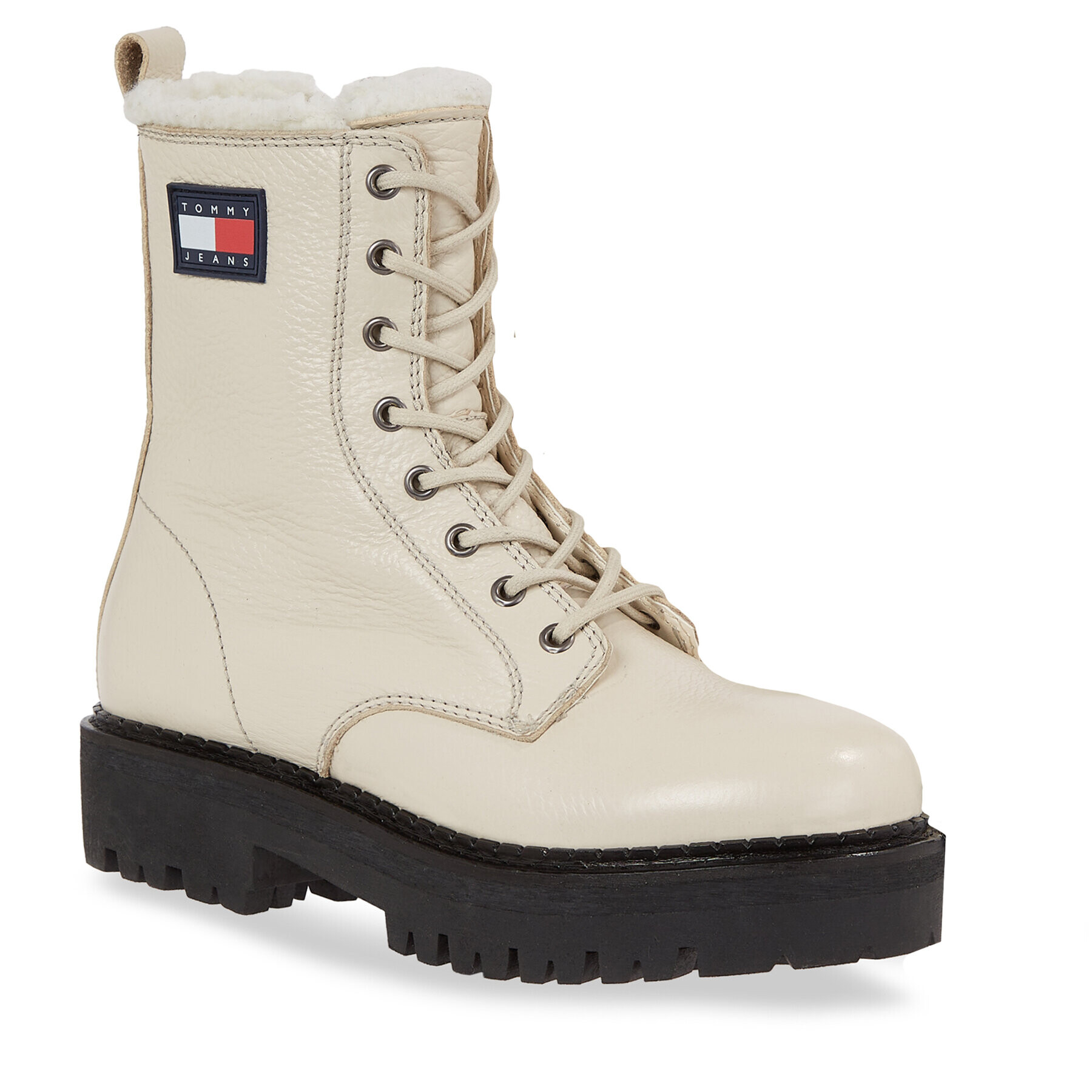 Tommy Jeans Боти Tjw Urban Boot Tumbled Ltr Wl EN0EN02317 Бежов - Pepit.bg