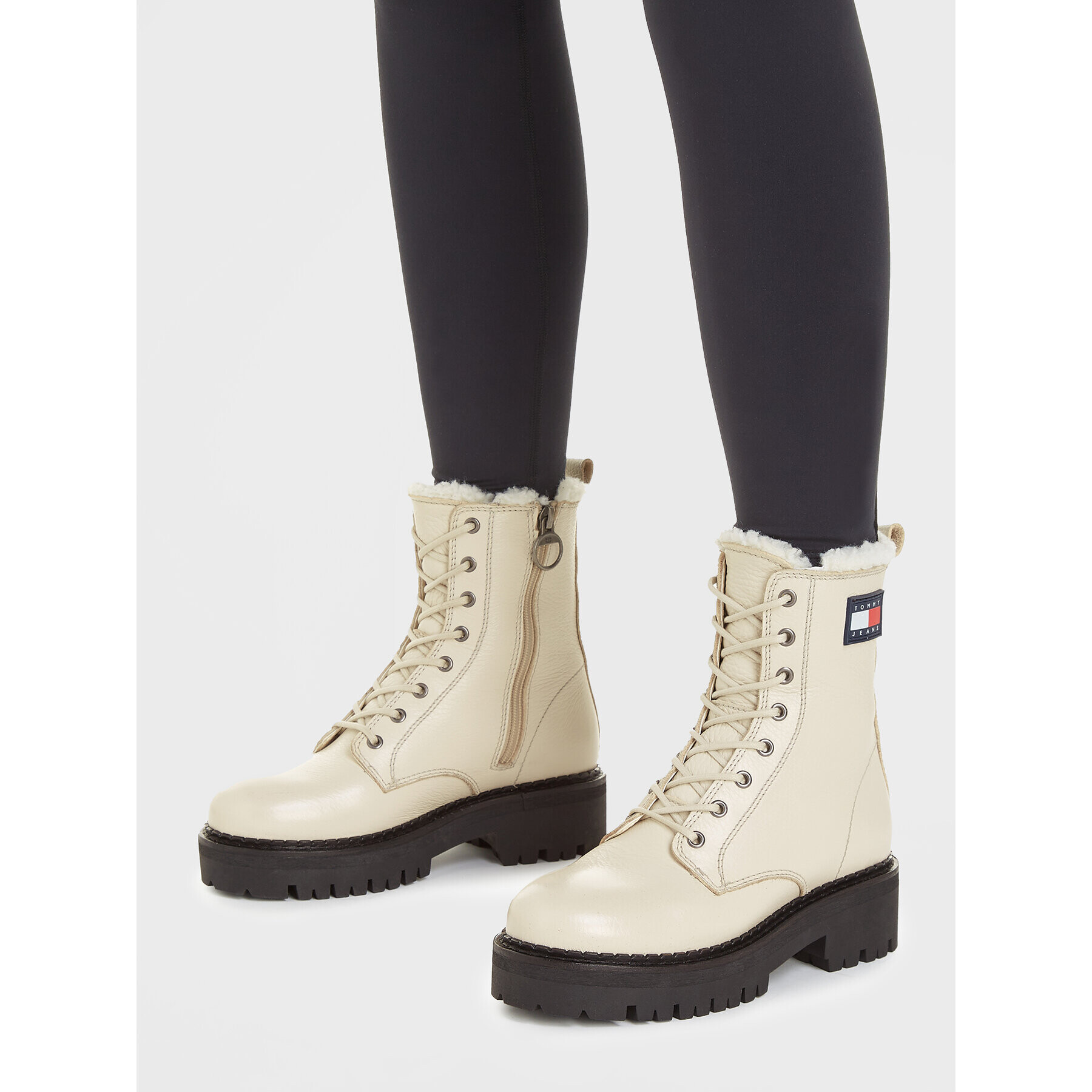 Tommy Jeans Боти Tjw Urban Boot Tumbled Ltr Wl EN0EN02317 Бежов - Pepit.bg