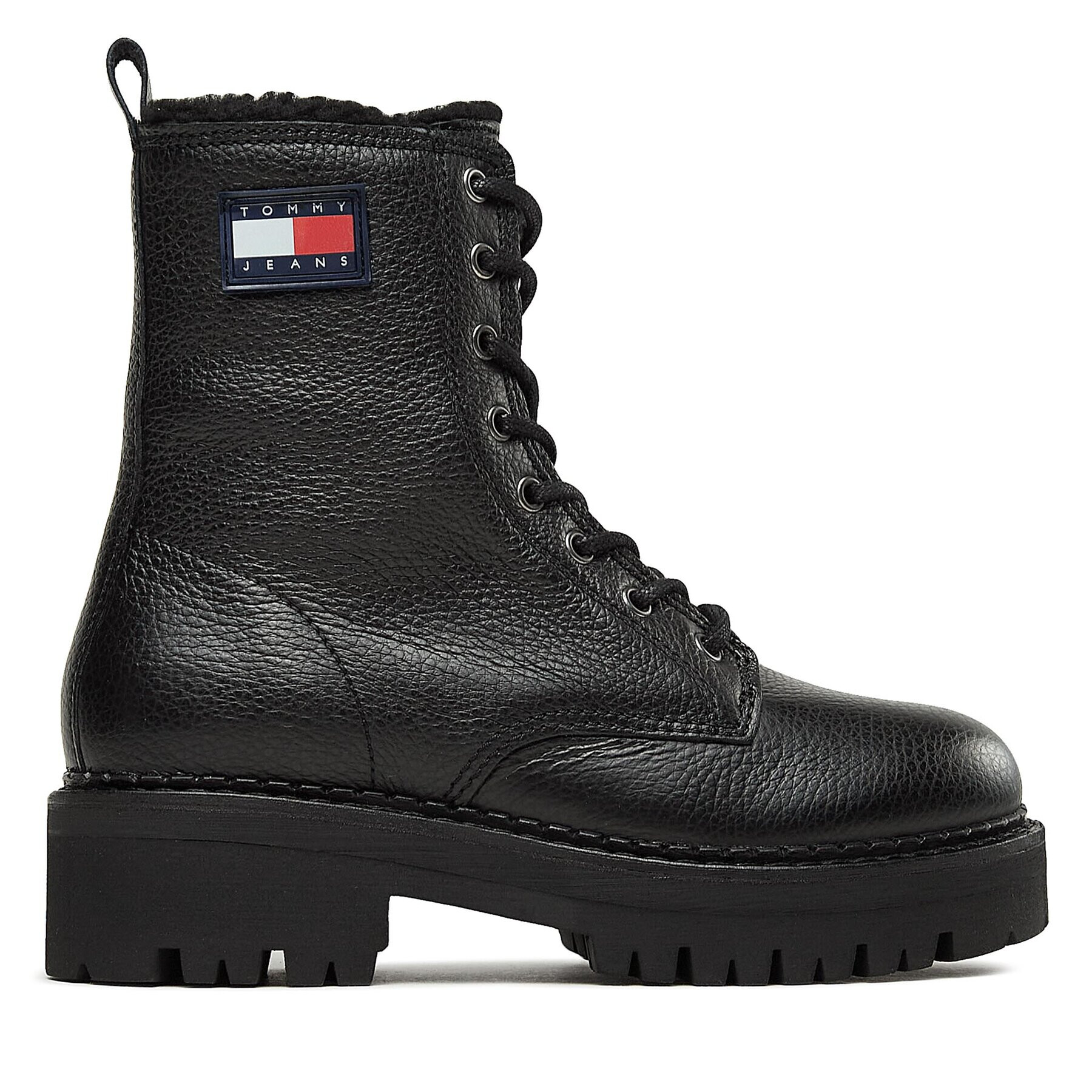 Tommy Jeans Боти Tjw Urban Boot Tumbled Ltr Wl EN0EN02317 Черен - Pepit.bg