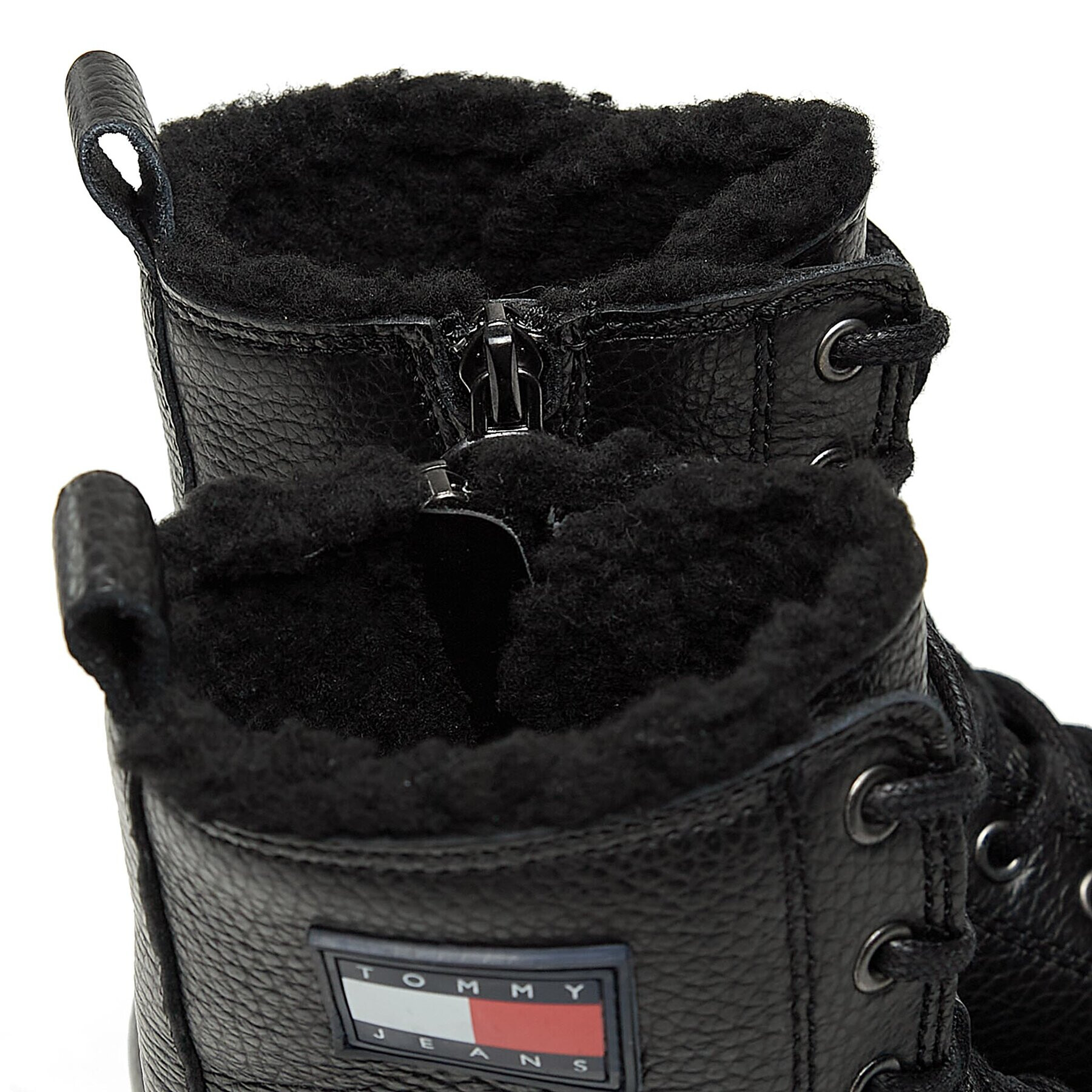 Tommy Jeans Боти Tjw Urban Boot Tumbled Ltr Wl EN0EN02317 Черен - Pepit.bg