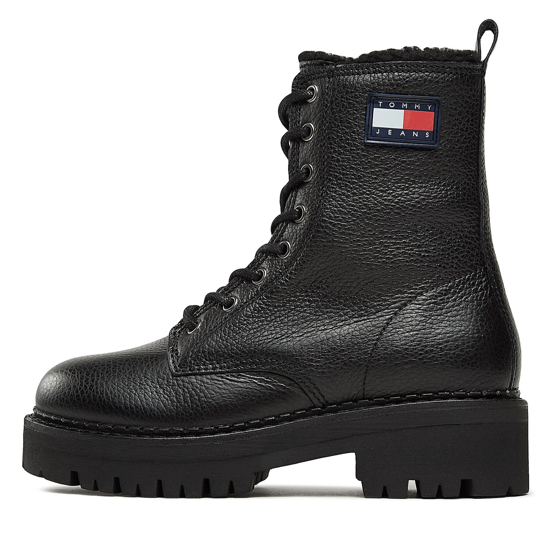 Tommy Jeans Боти Tjw Urban Boot Tumbled Ltr Wl EN0EN02317 Черен - Pepit.bg