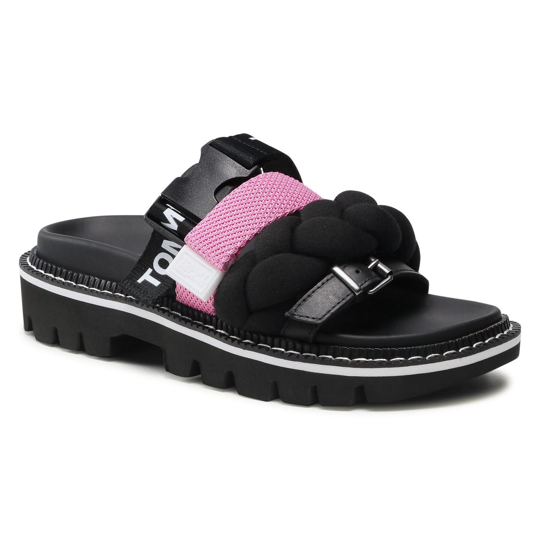 Tommy Jeans Чехли Braidet EN0EN01344 Черен - Pepit.bg