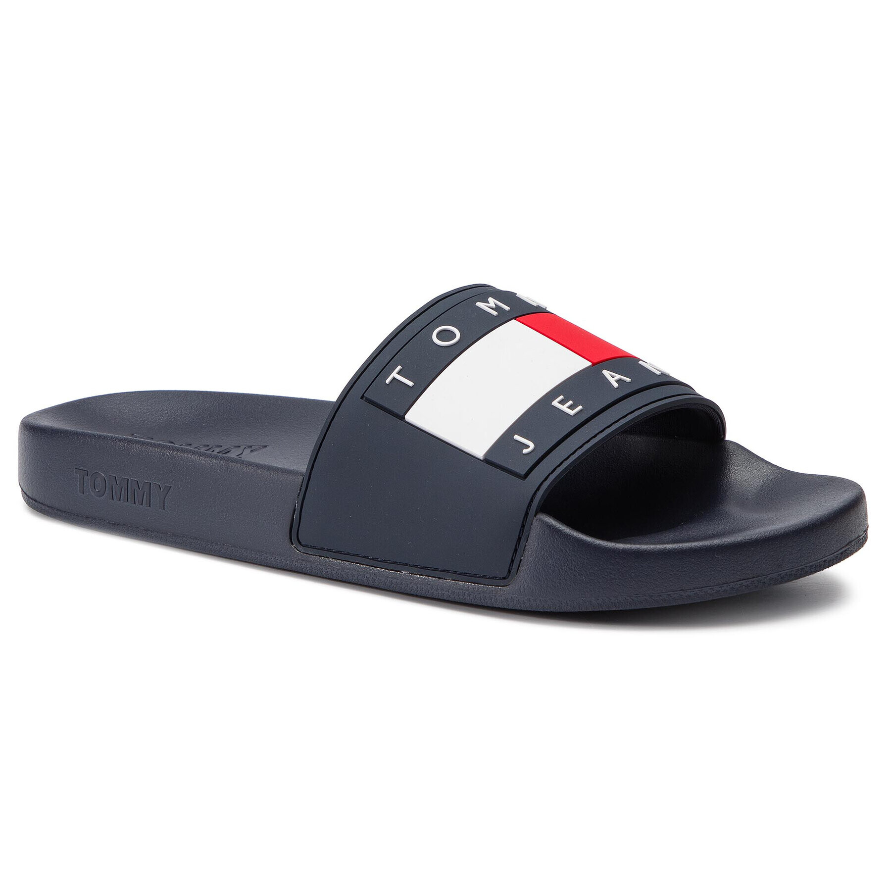 Tommy Jeans Чехли Flag Pool Slide EM0EM00284 Тъмносин - Pepit.bg