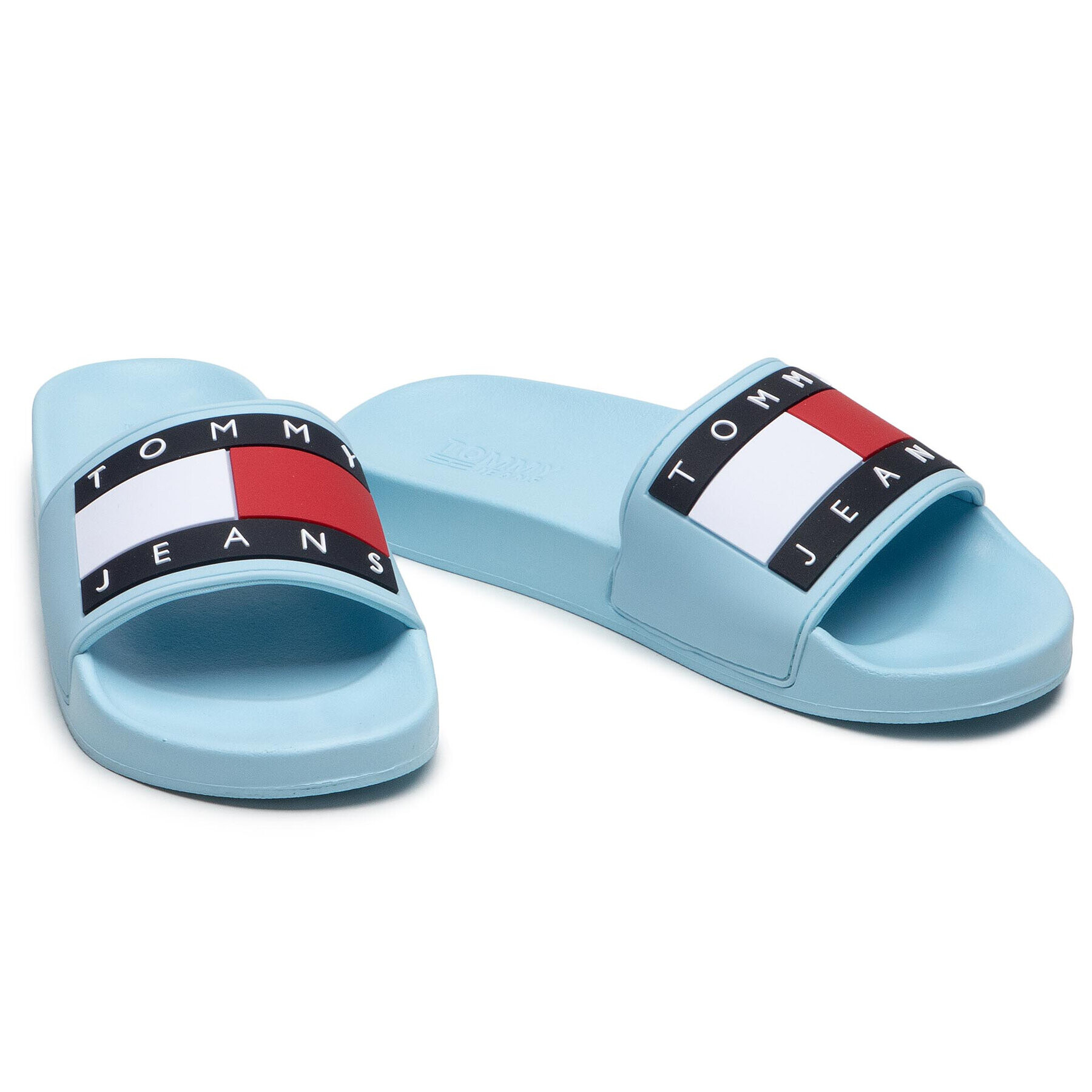 Tommy Jeans Чехли Flag Pool Slide EN0EN01378 Син - Pepit.bg