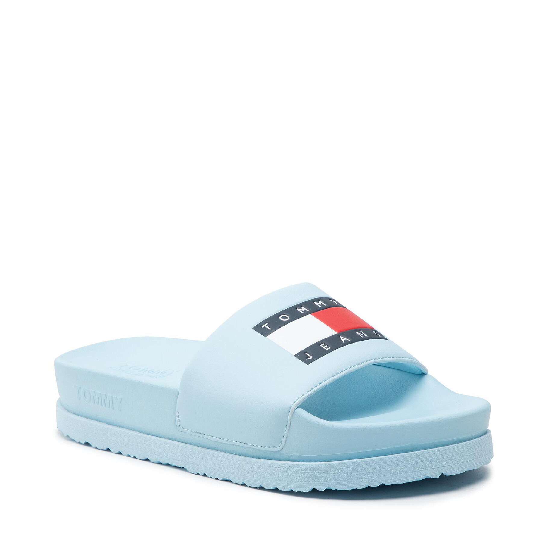 Tommy Jeans Чехли Flatform Pool Slide EN0EN01429 Син - Pepit.bg